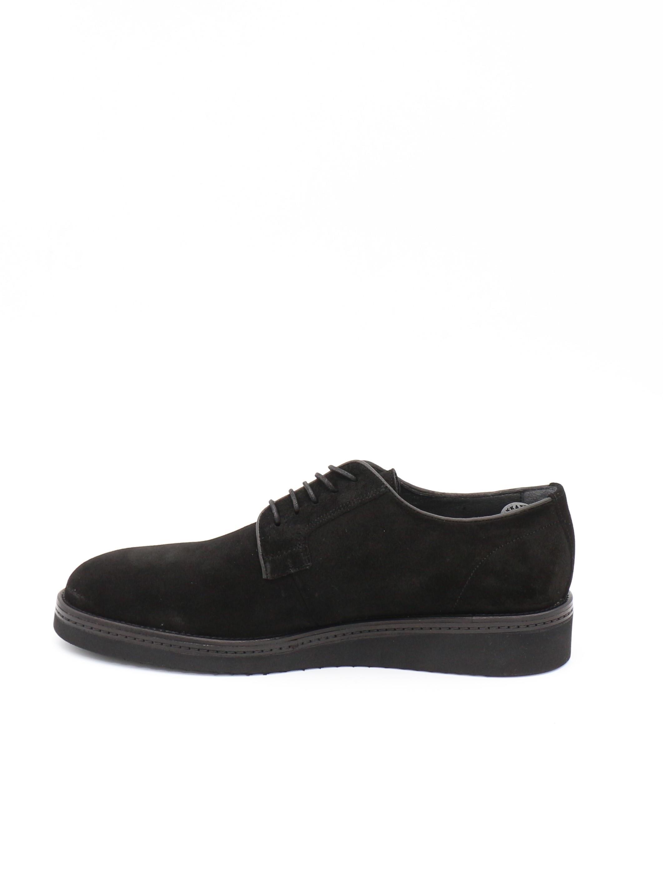 Fosco 2980 Siyah Süet Hakiki Deri Eva Taban Erkek Ayakkabı