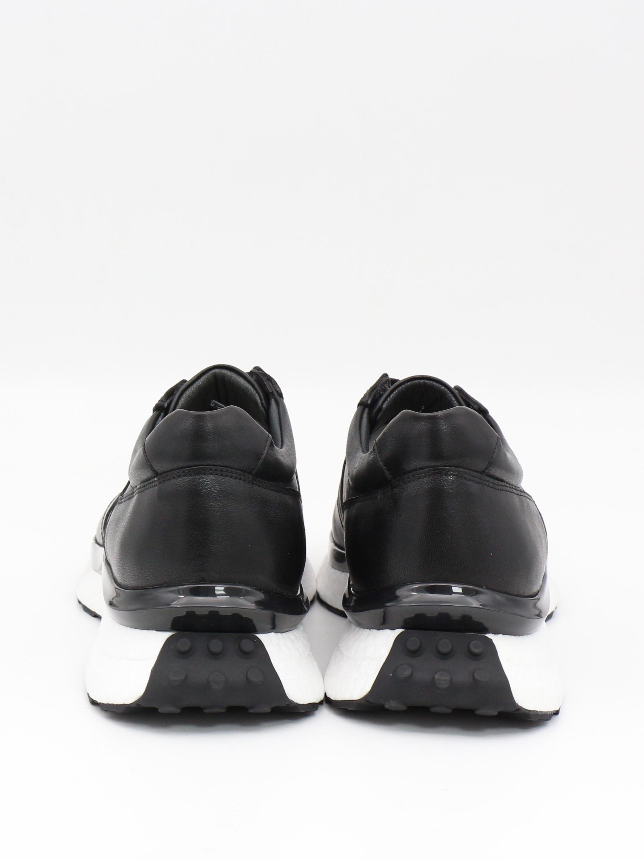 Fosco 2982 Siyah Hakiki Deri Eva Taban Erkek Sneakers