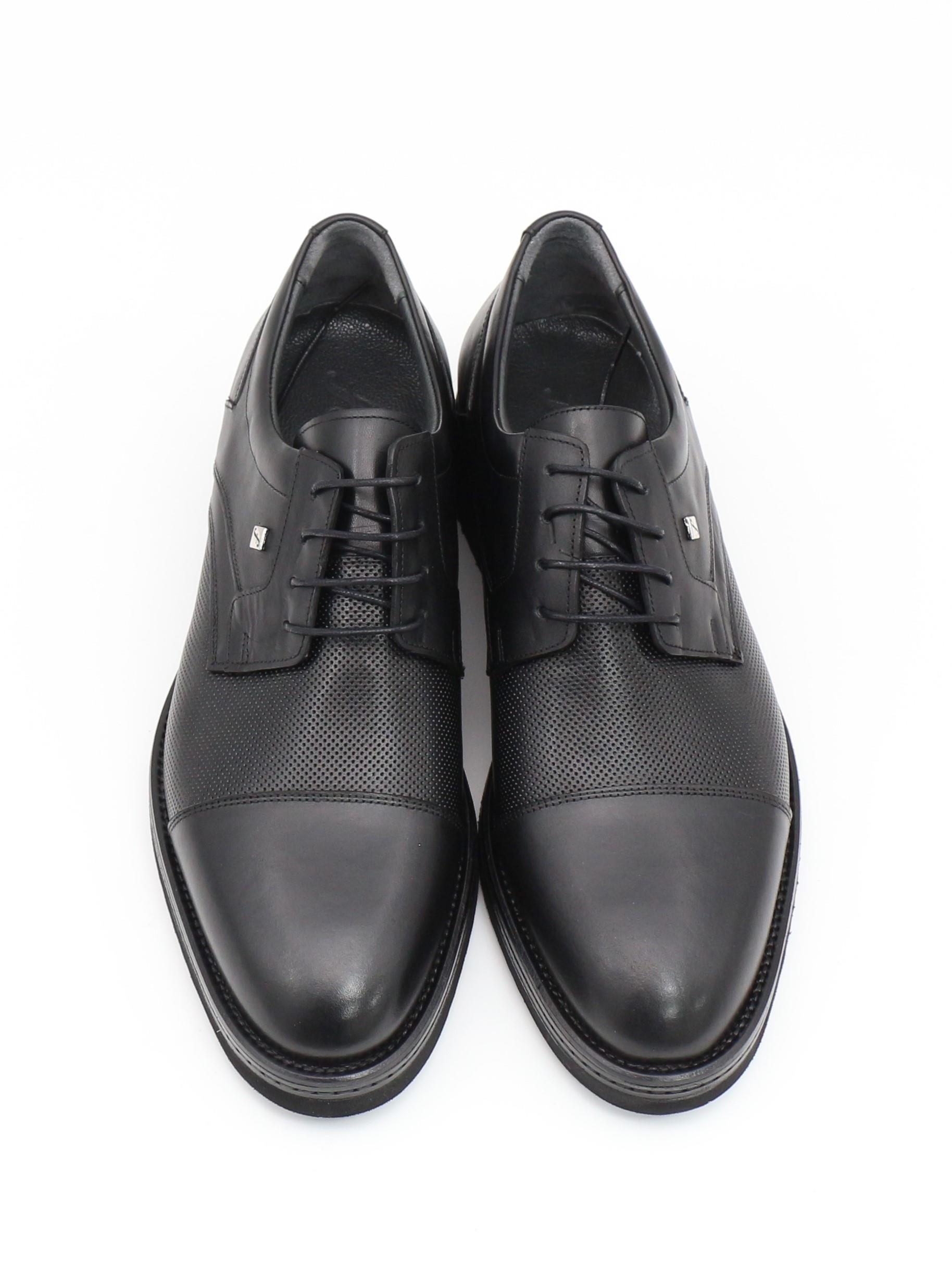 Fosco 2991 Siyah Hakiki Deri Eva Taban Erkek Ayakkabı