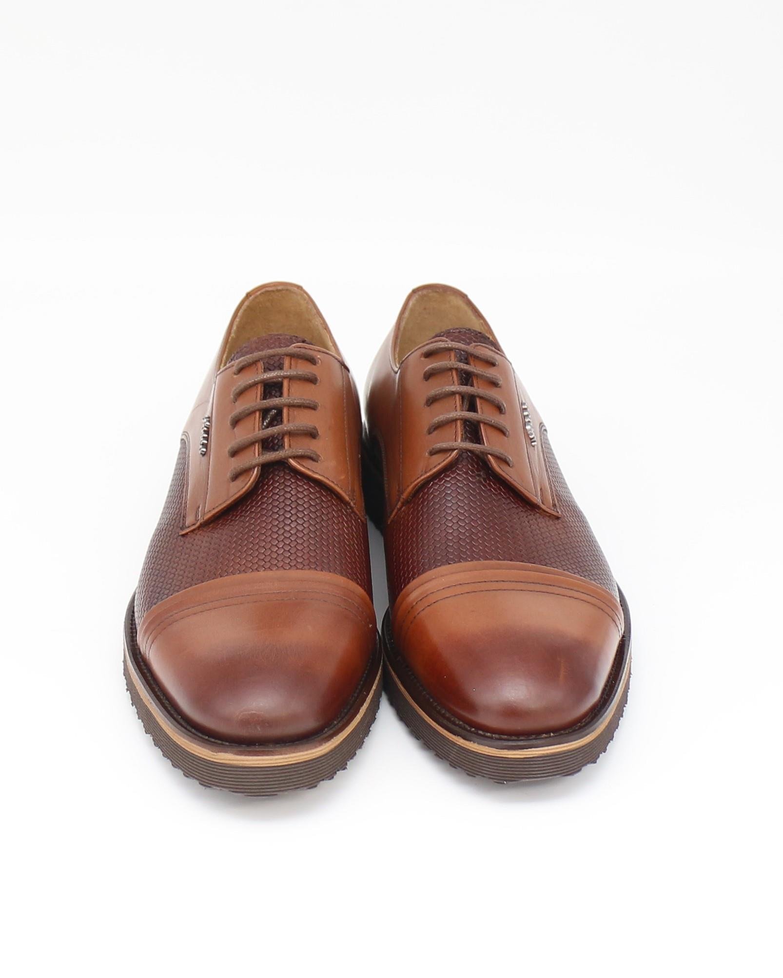 Fosco 7042 Taba Hakiki Deri Günlük Erkek Ayakkabı