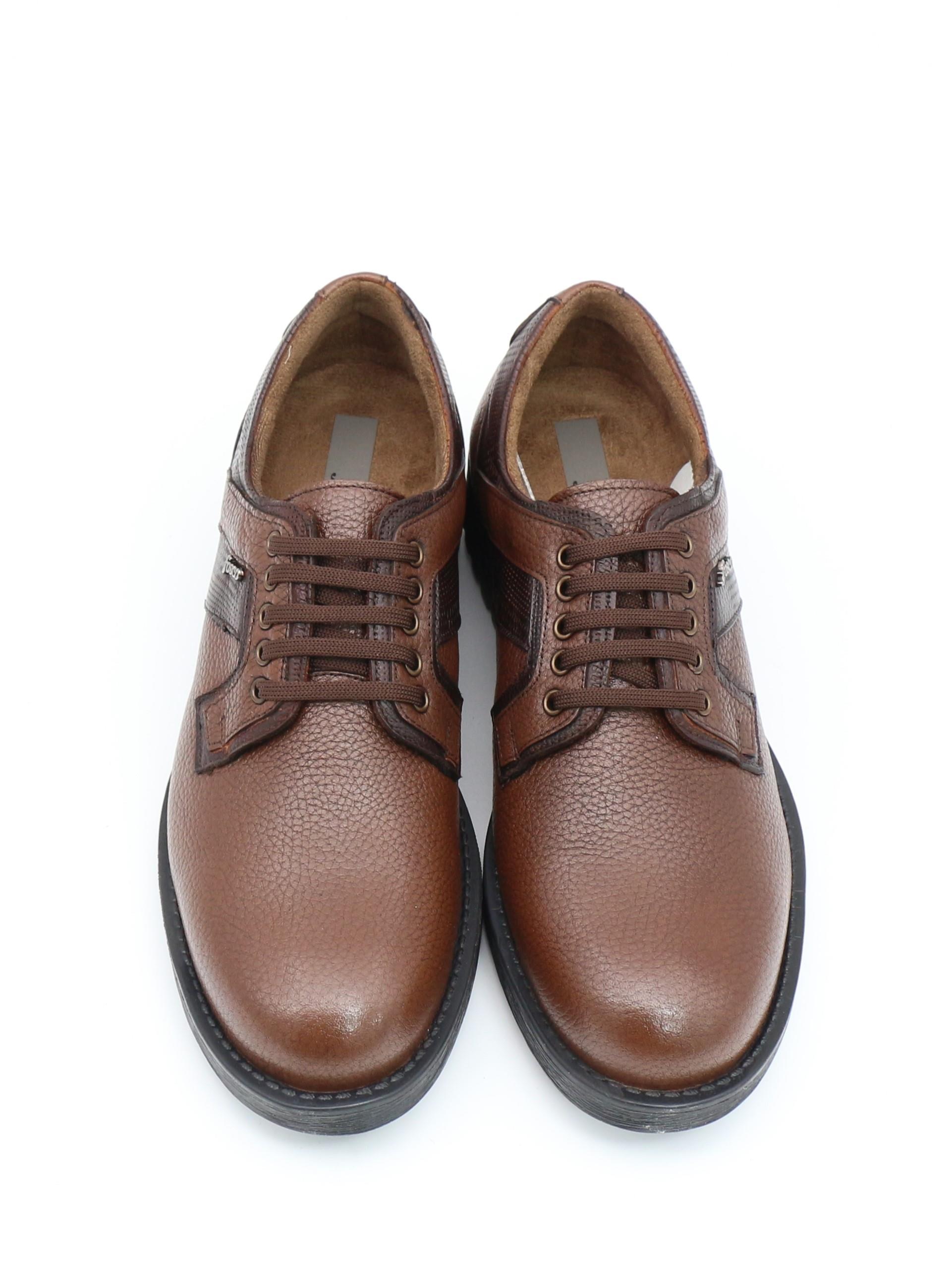 Fosco 7576 Taba Hakiki Deri Kauçuk Taban Erkek Ayakkabı