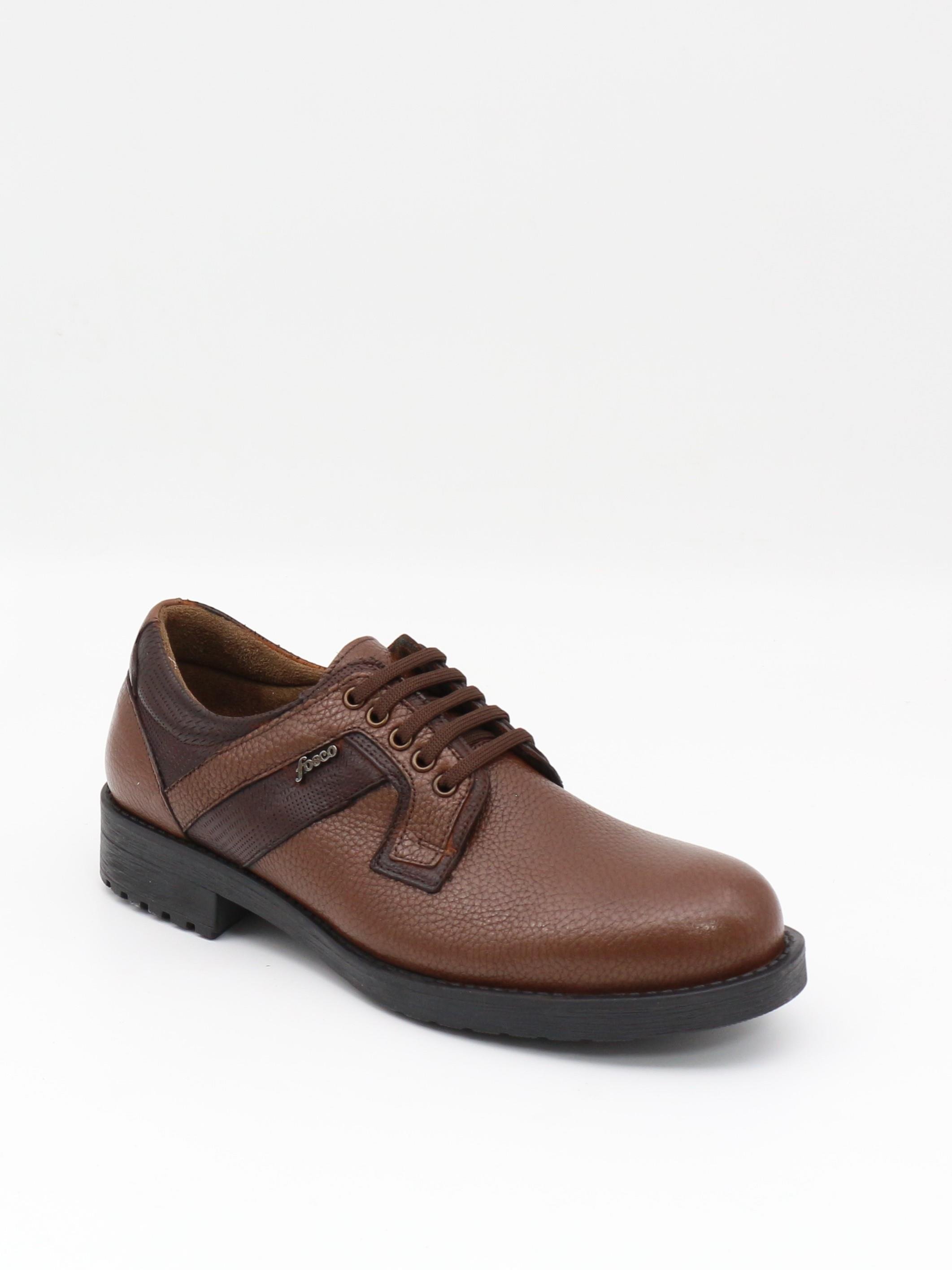 Fosco 7576 Taba Hakiki Deri Kauçuk Taban Erkek Ayakkabı