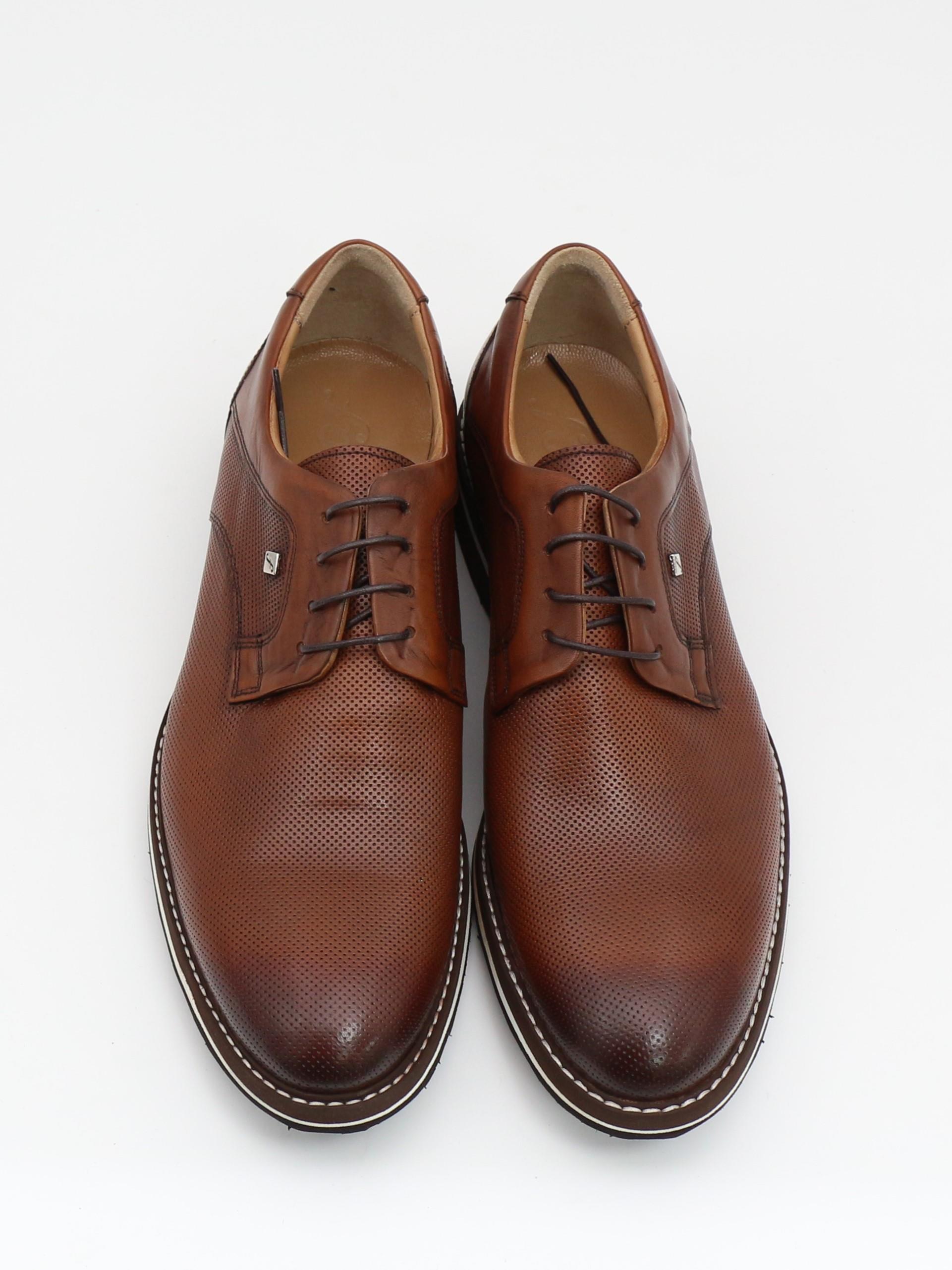 Fosco 8071 Taba Hakiki Deri Eva Taban Erkek Ayakkabı