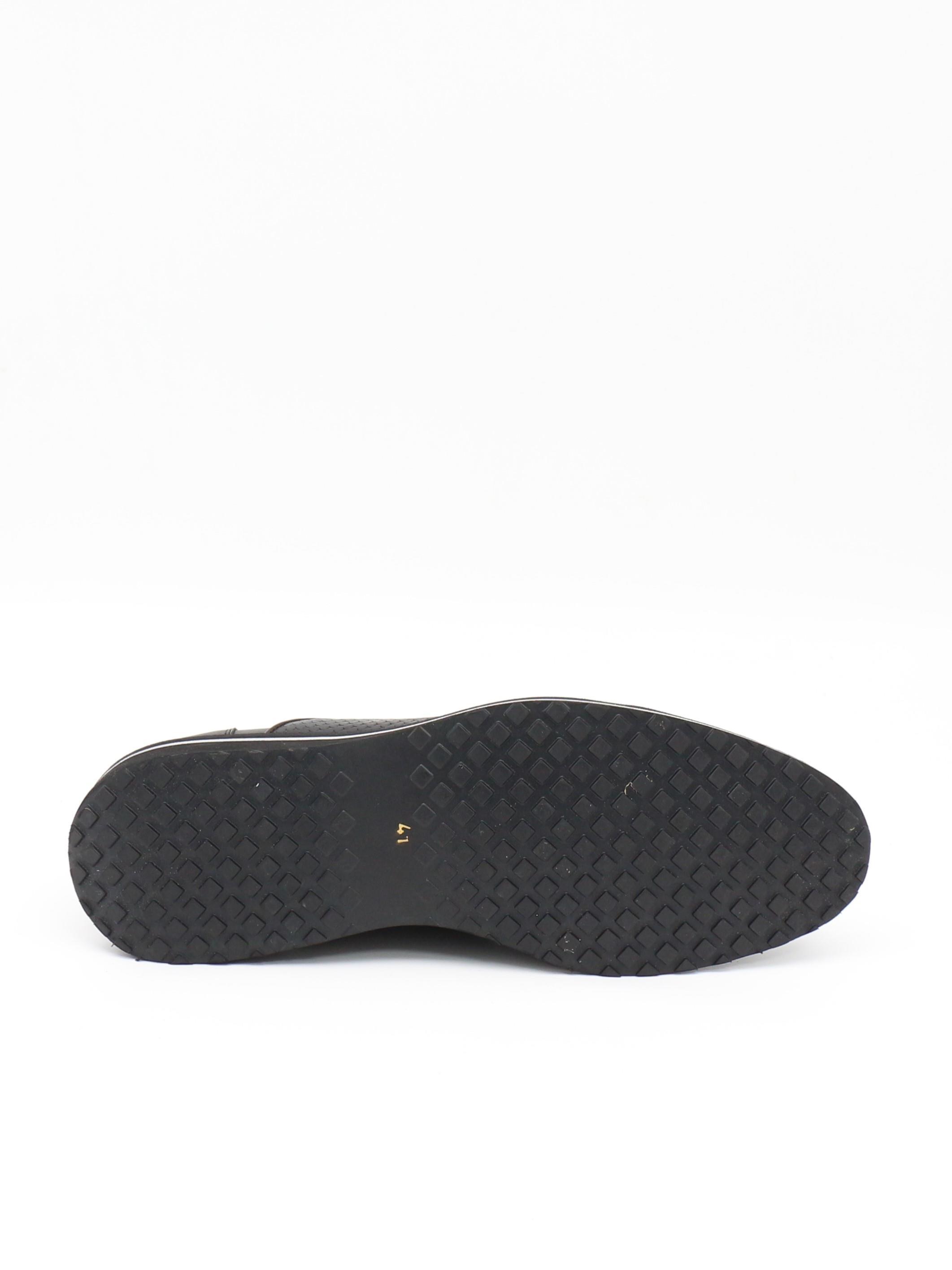 Fosco 9525 Siyah Hakiki Deri Eva Taban Erkek Ayakkabı