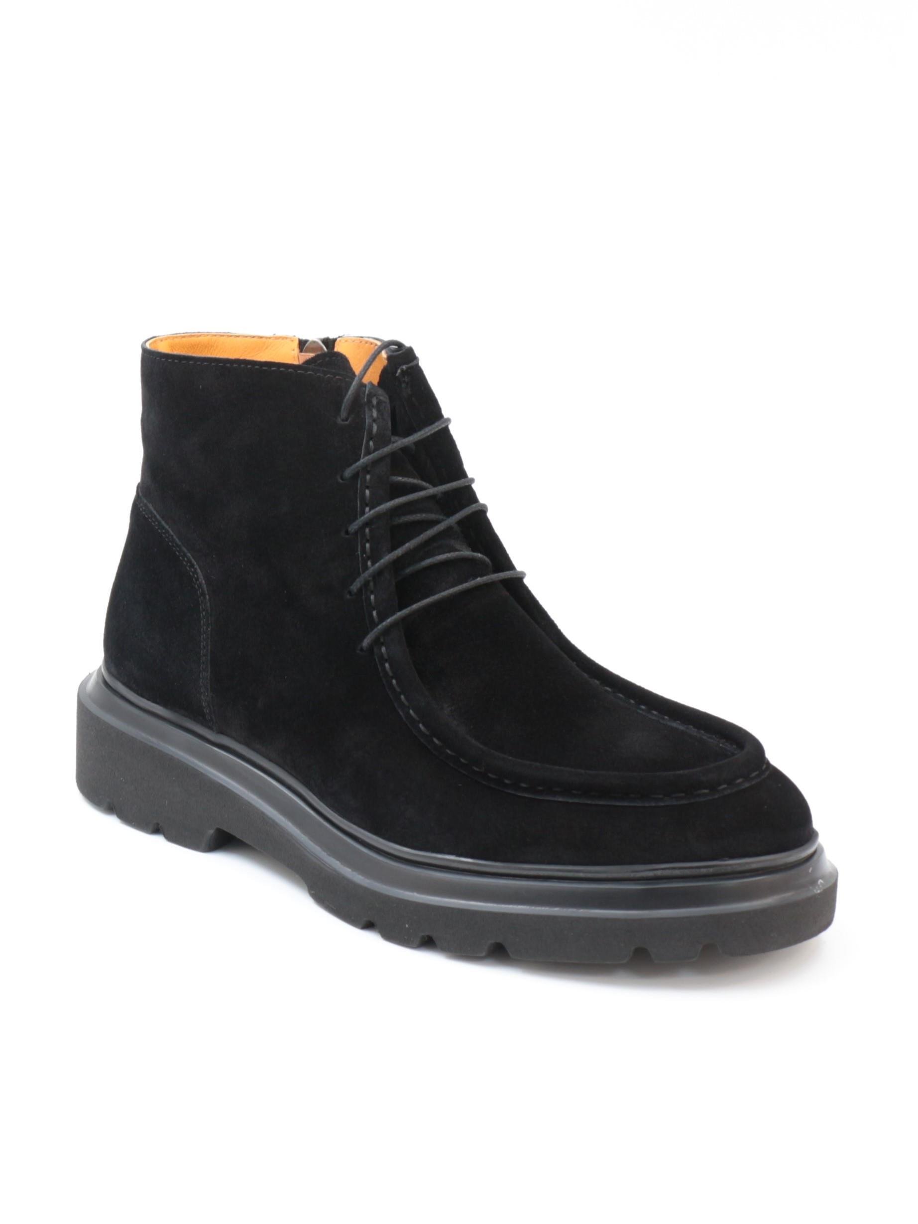 Freefoot 54086 Siyah Eskitme Süet Bağcıklı Erkek Bot