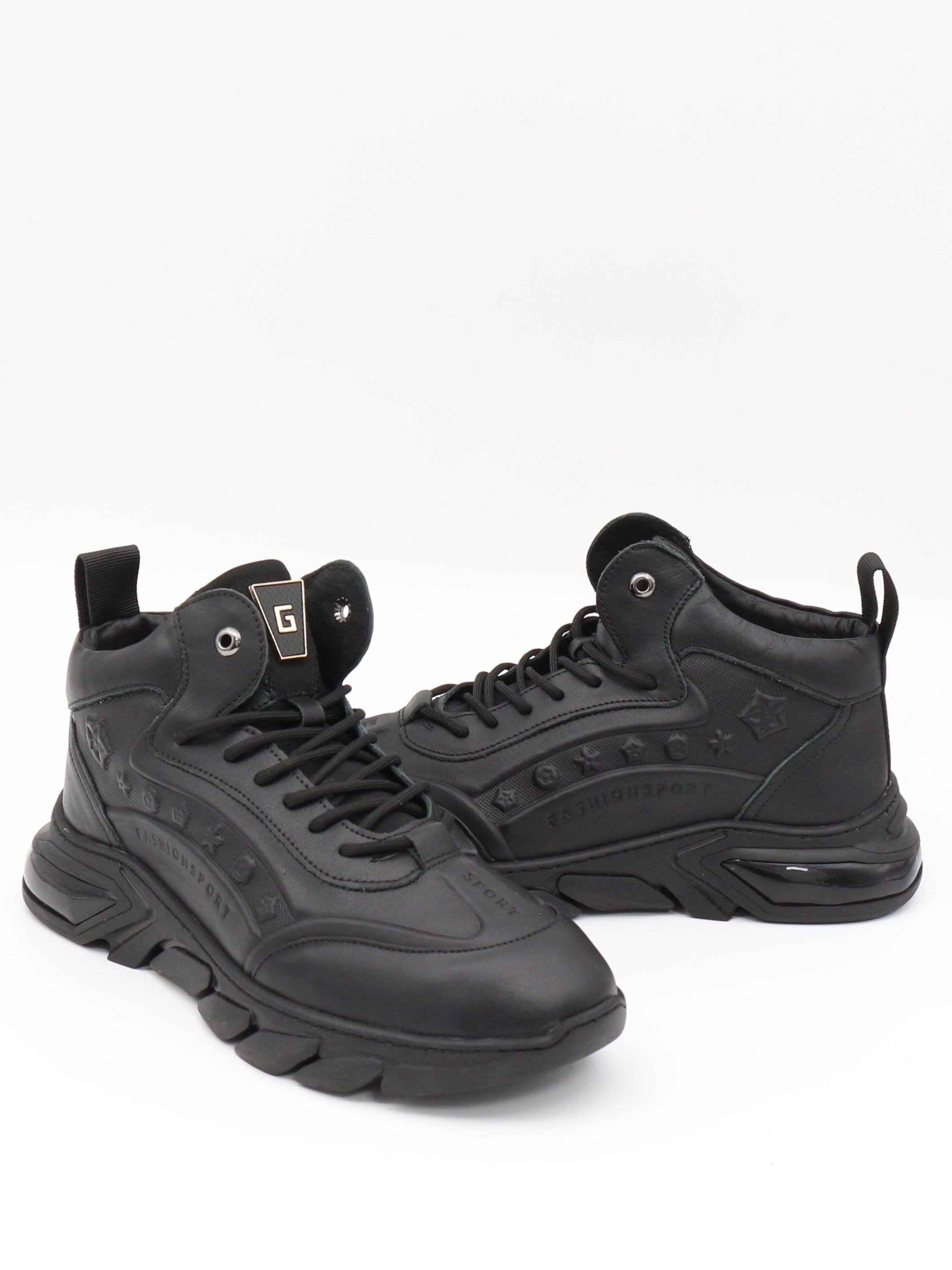 Guja 23K513 Siyah Fashion Dikişli Air Taban Erkek Bot