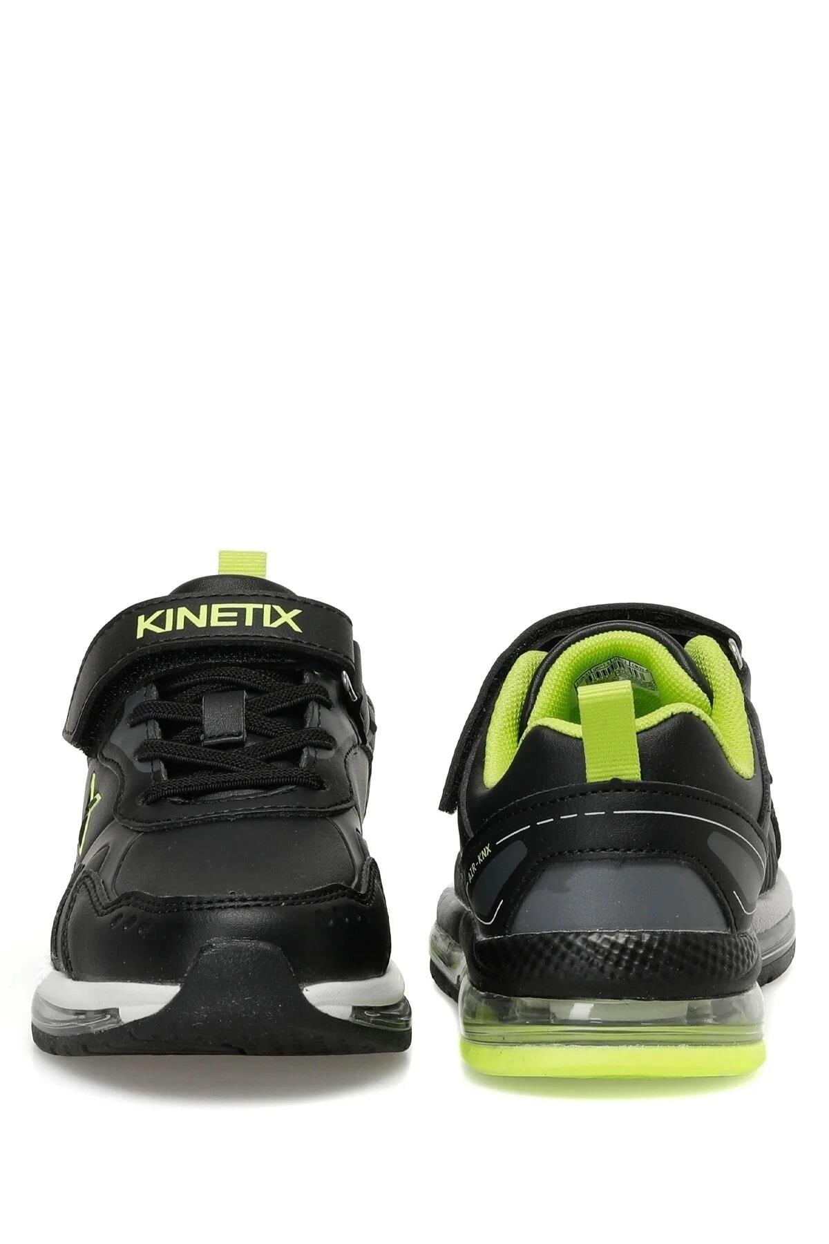 Kinetix Strike Pu 3Pr 31-35 Siyah Sarı Çocuk Spor Ayakkabı