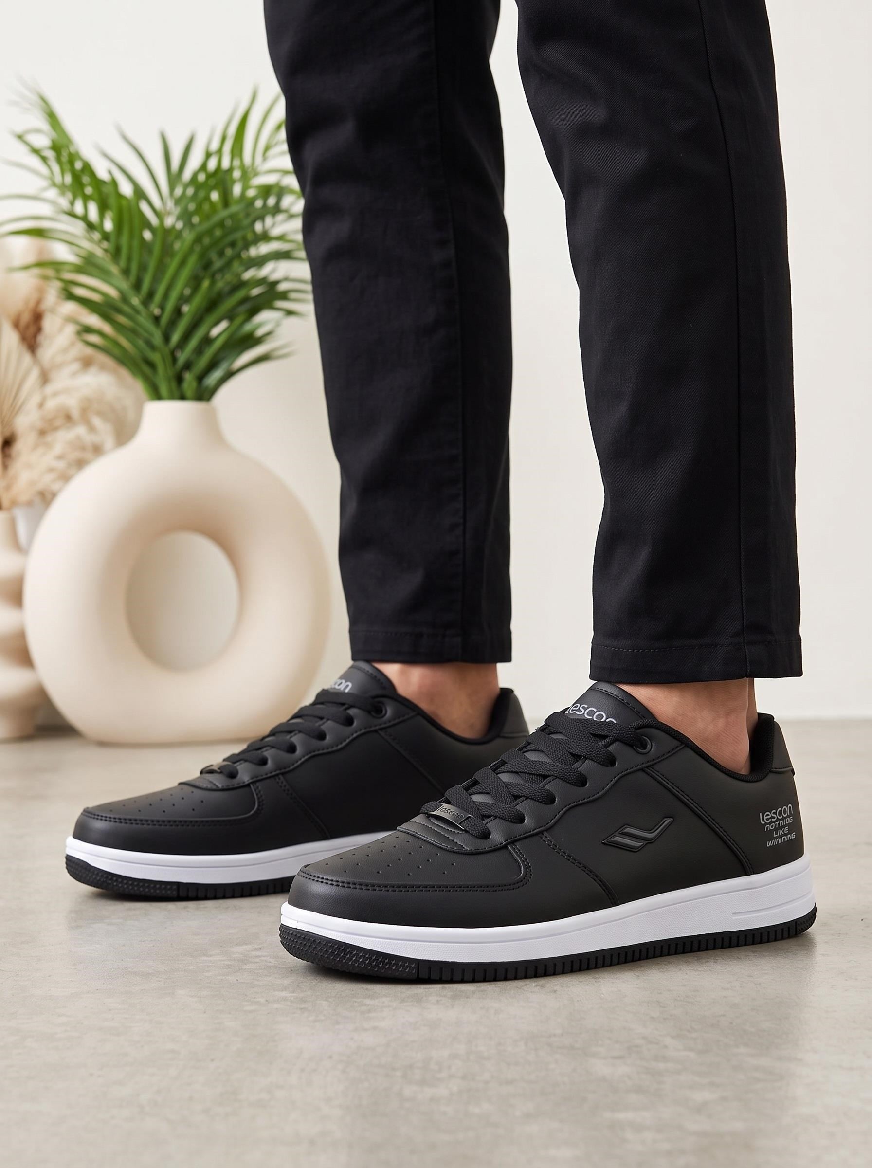 Lescon Zeplin 7 Siyah Erkek Spor Sneakers
