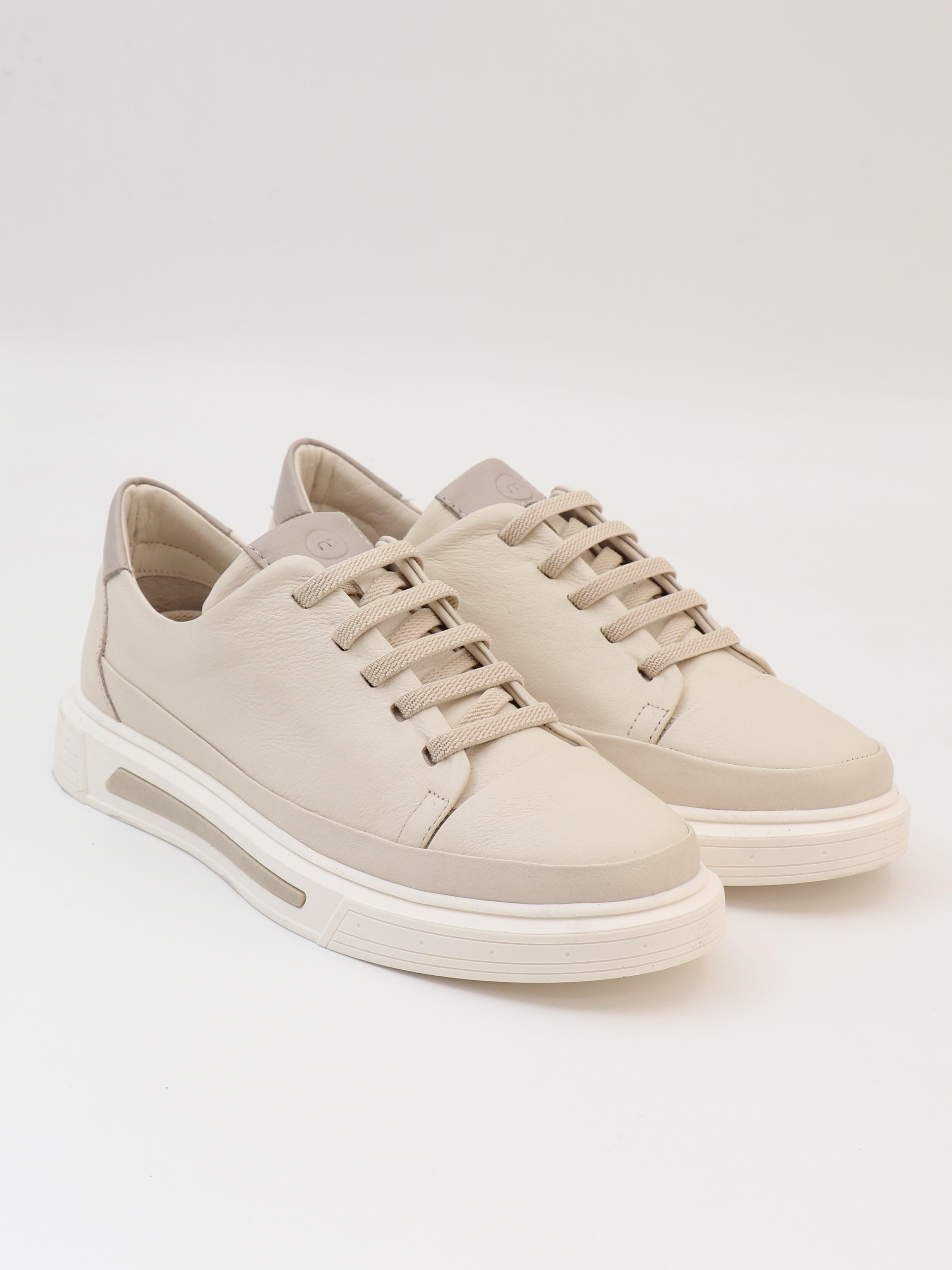 Mammamia D26YA 3870 Krem Hakiki Deri Kadın Ayakkabı