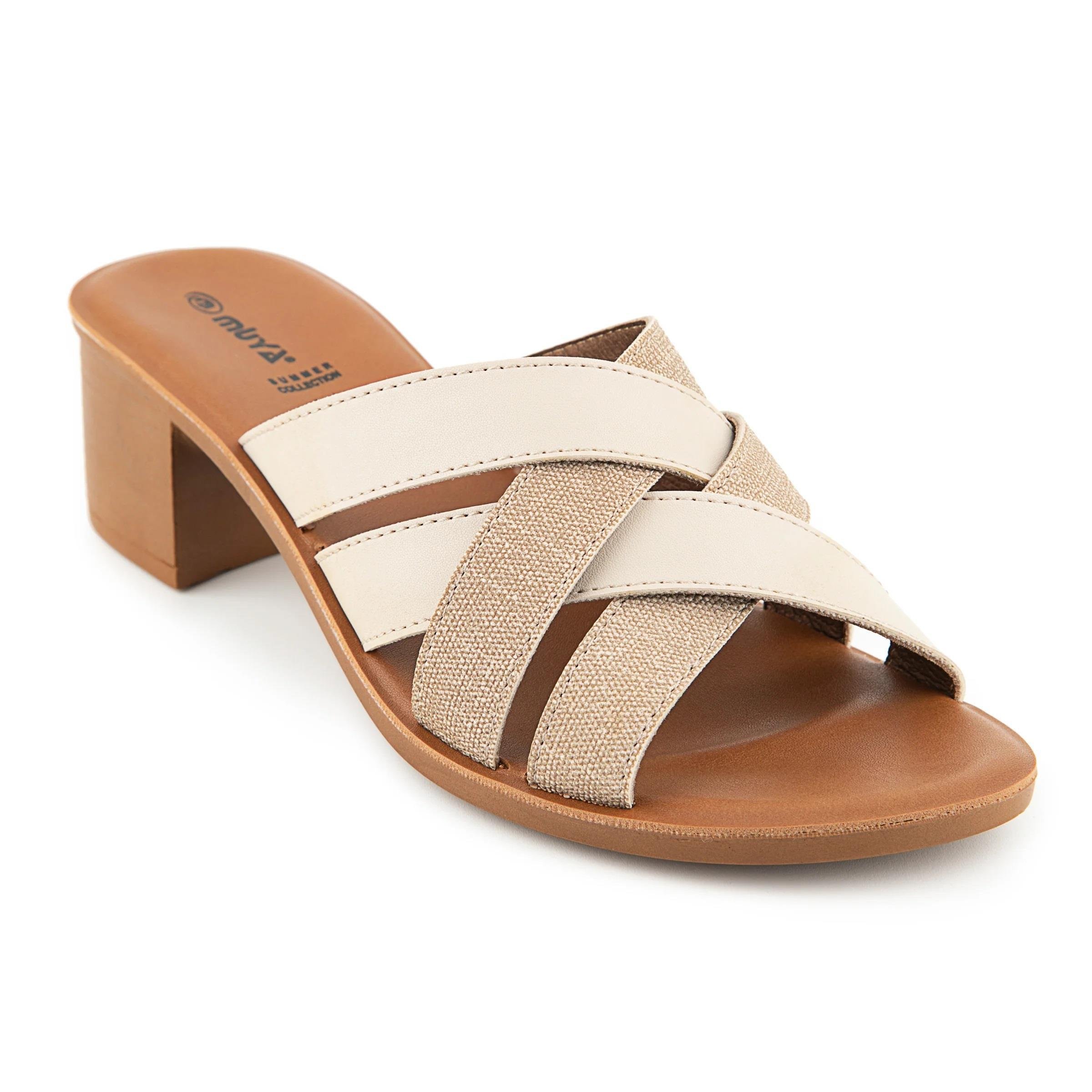 Muya Anagram 33000 Krem-Altın Topuklu Anatomik Kadın Terlik