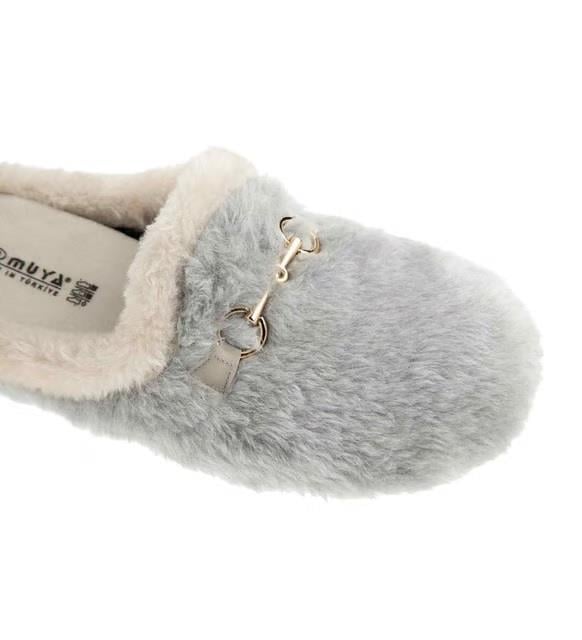 Muya Kraska 36901 Gri Önü Kapalı Anatomik Kadın Terlik