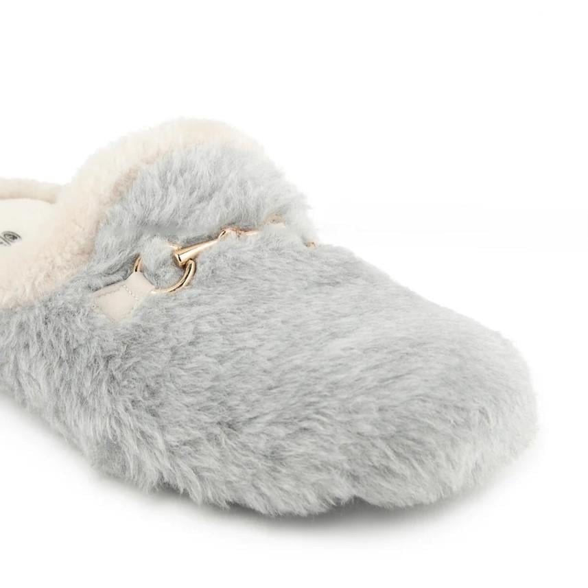 Muya Kraska 36901 Gri Önü Kapalı Anatomik Kadın Terlik