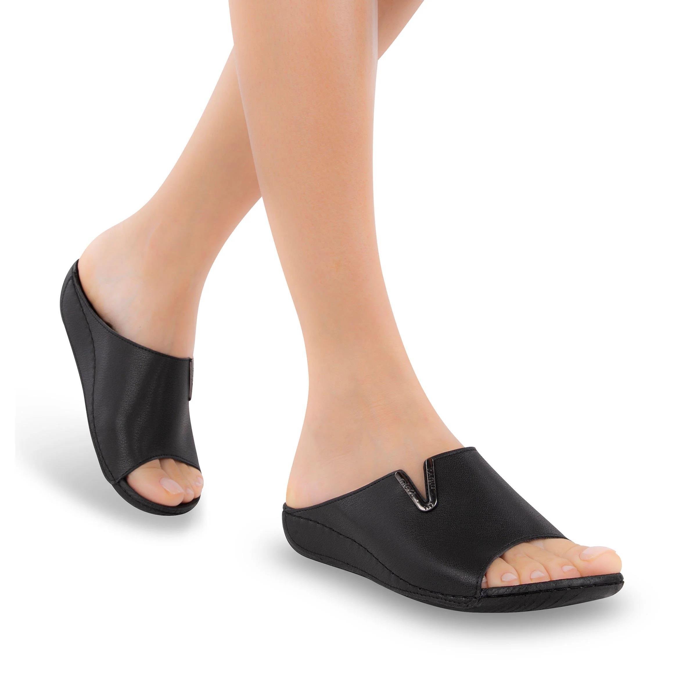 Muya Mena 32219 Siyah Topuk Dikeni Destekli Kadın Terlik