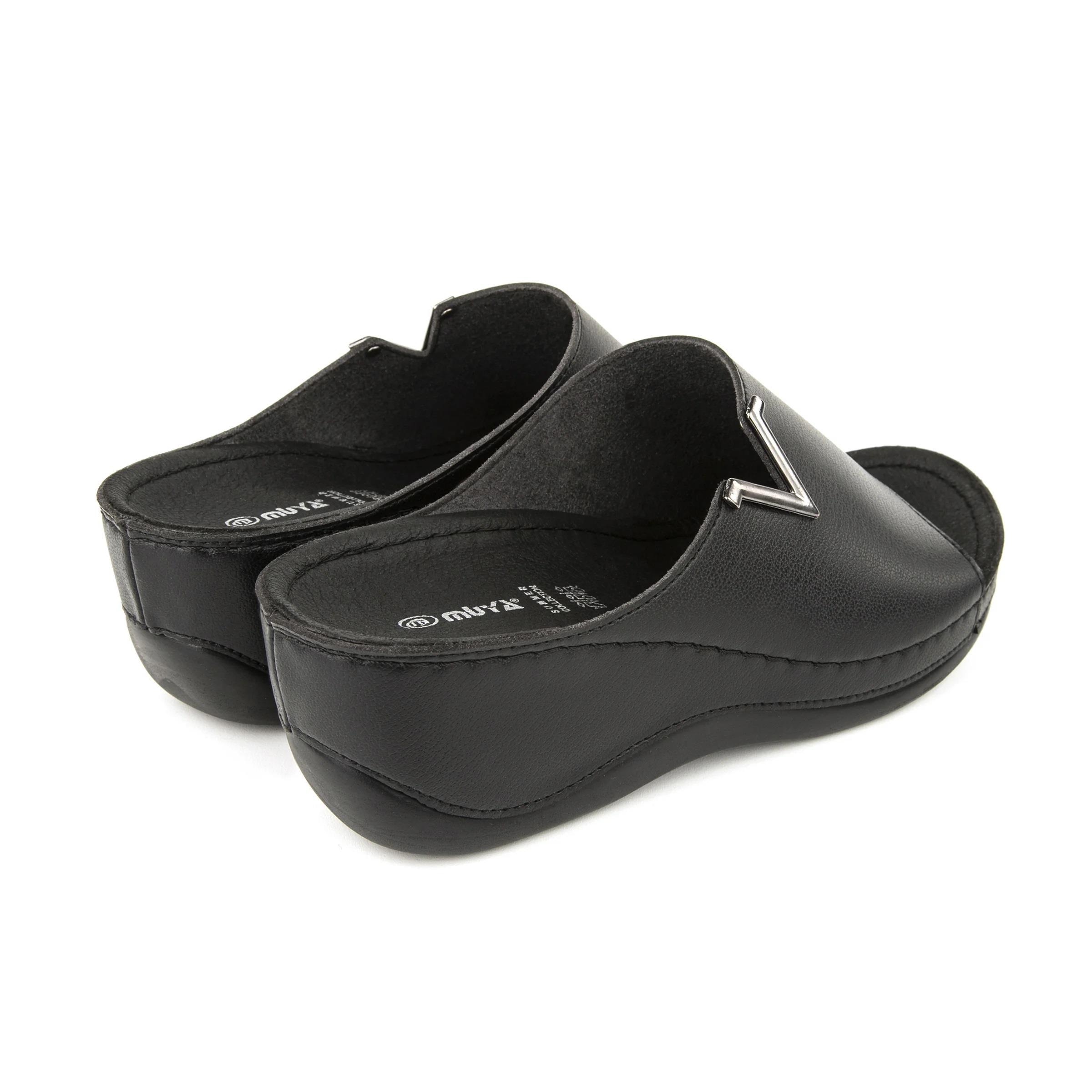 Muya Perla 31148 Siyah Tam Anatomik Dolgu Kadın Terlik