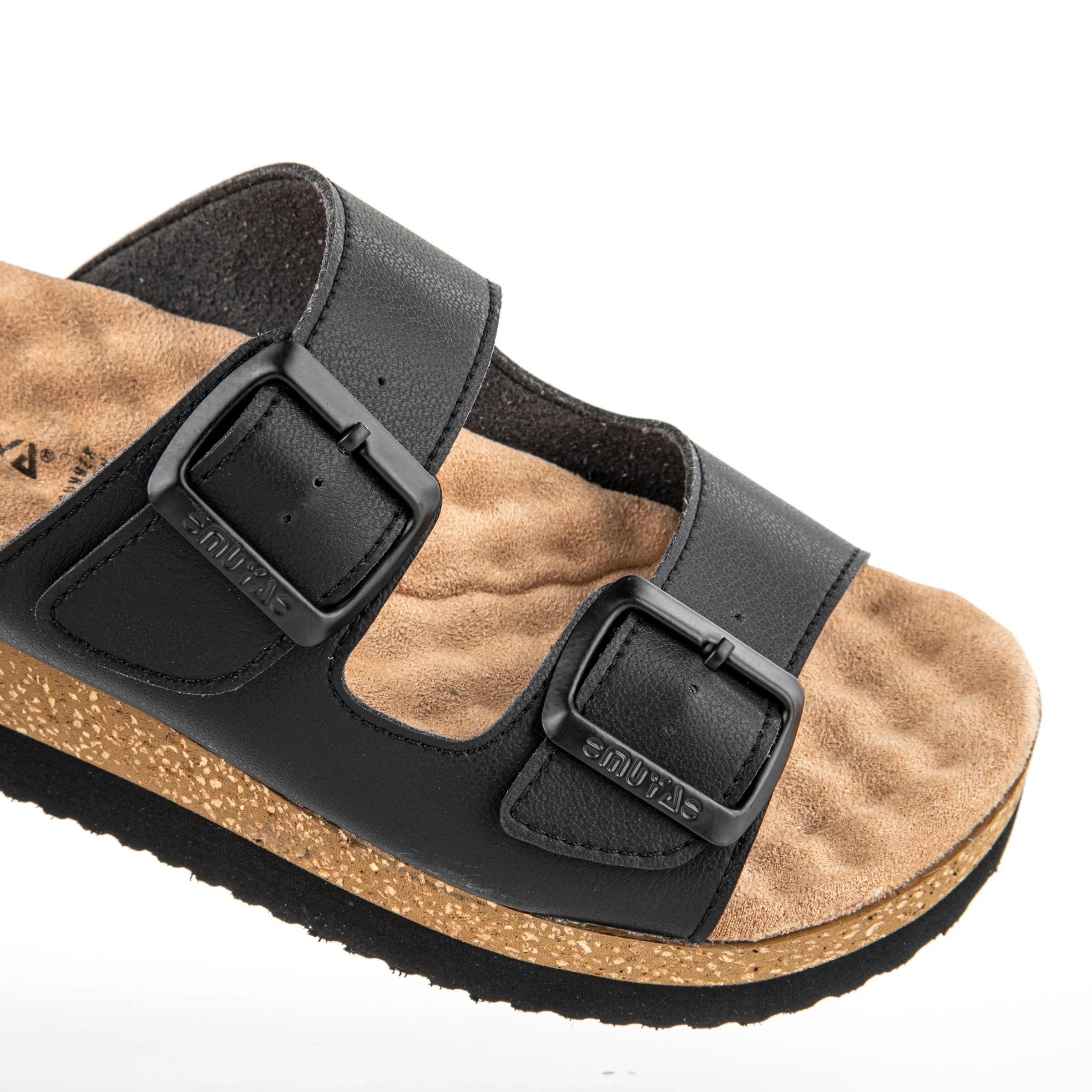 Muya Recast 33235 Siyah Tokalı Mantar Tabanlı Kadın Terlik