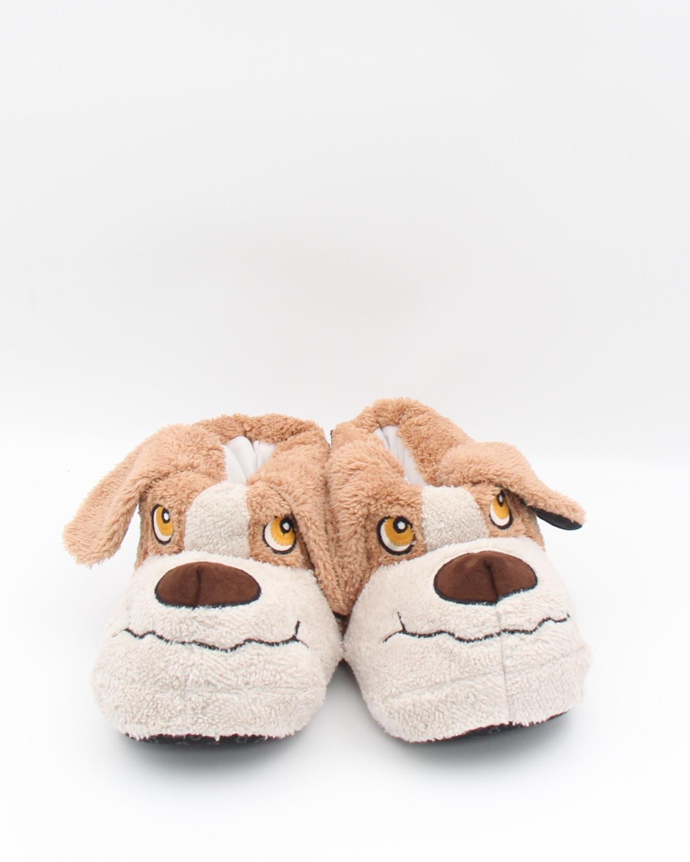 Nesil Shoes 35-40 Bej Kahve Masum Köpek Unisex Panduf