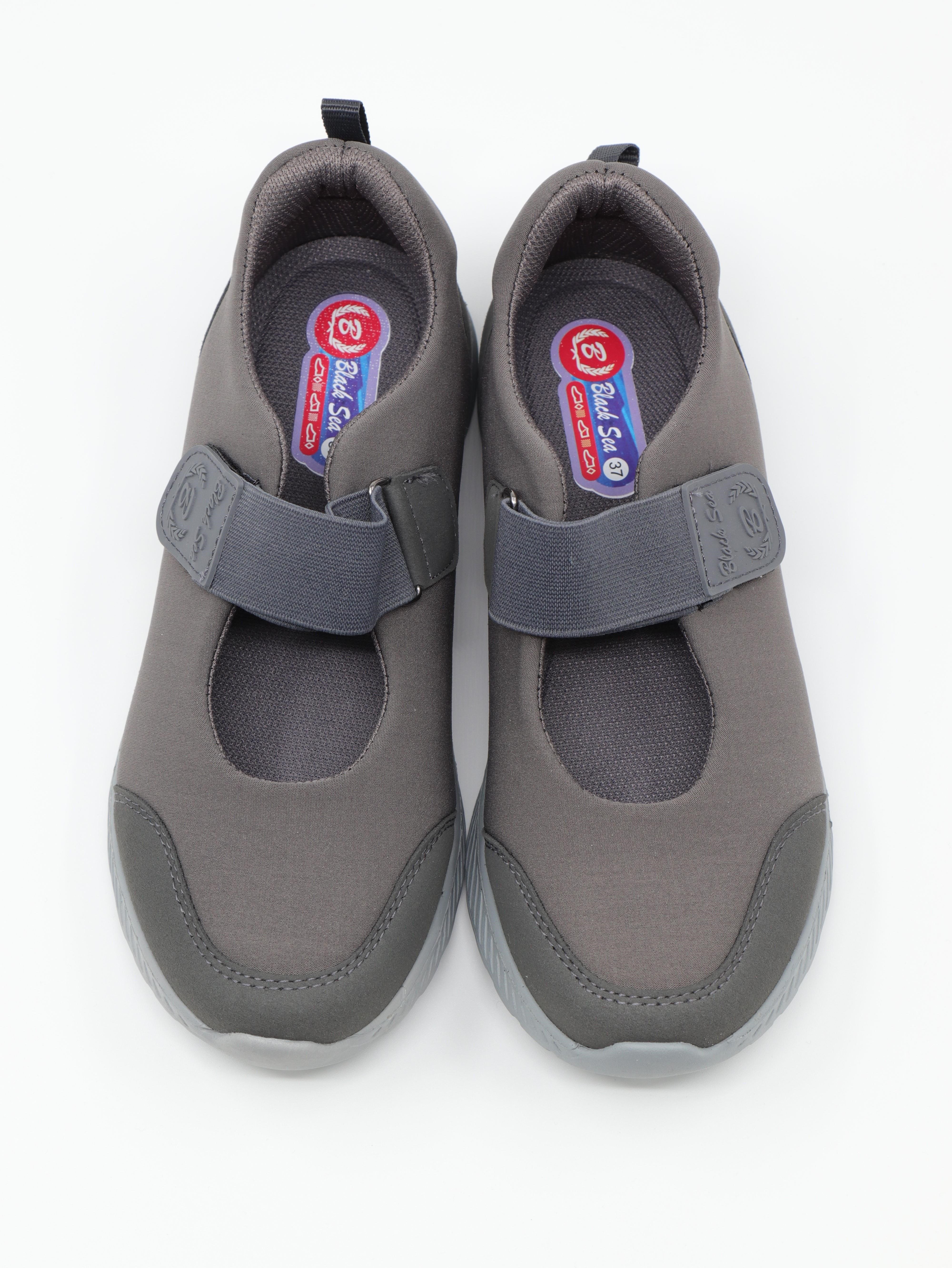 Nesil Shoes Bsea 632 Füme Memory Foam Lastikli Kadın Ayakkabısı