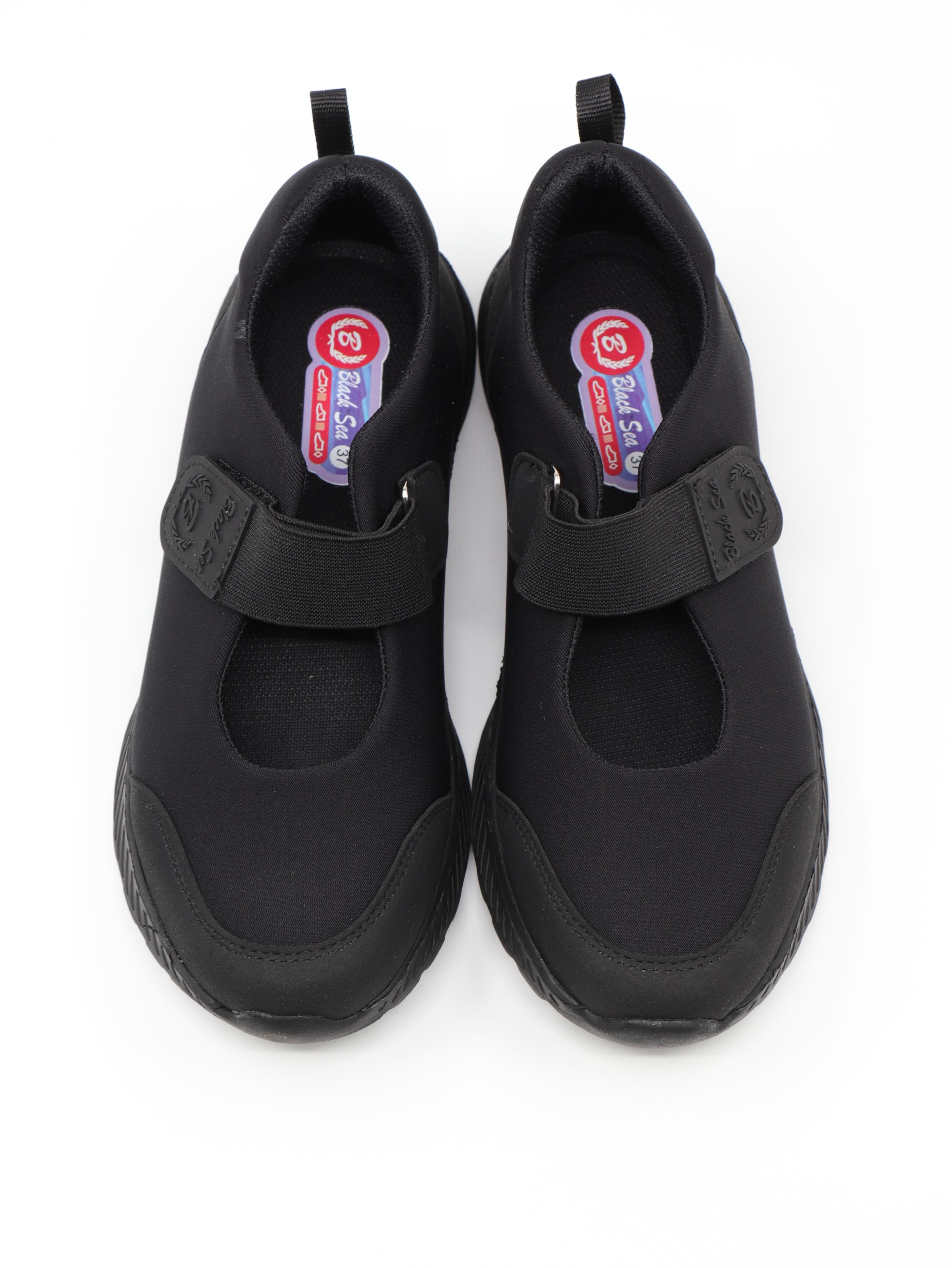 Nesil Shoes Bsea 632 Siyah Memory Foam Lastikli Kadın Ayakkabısı