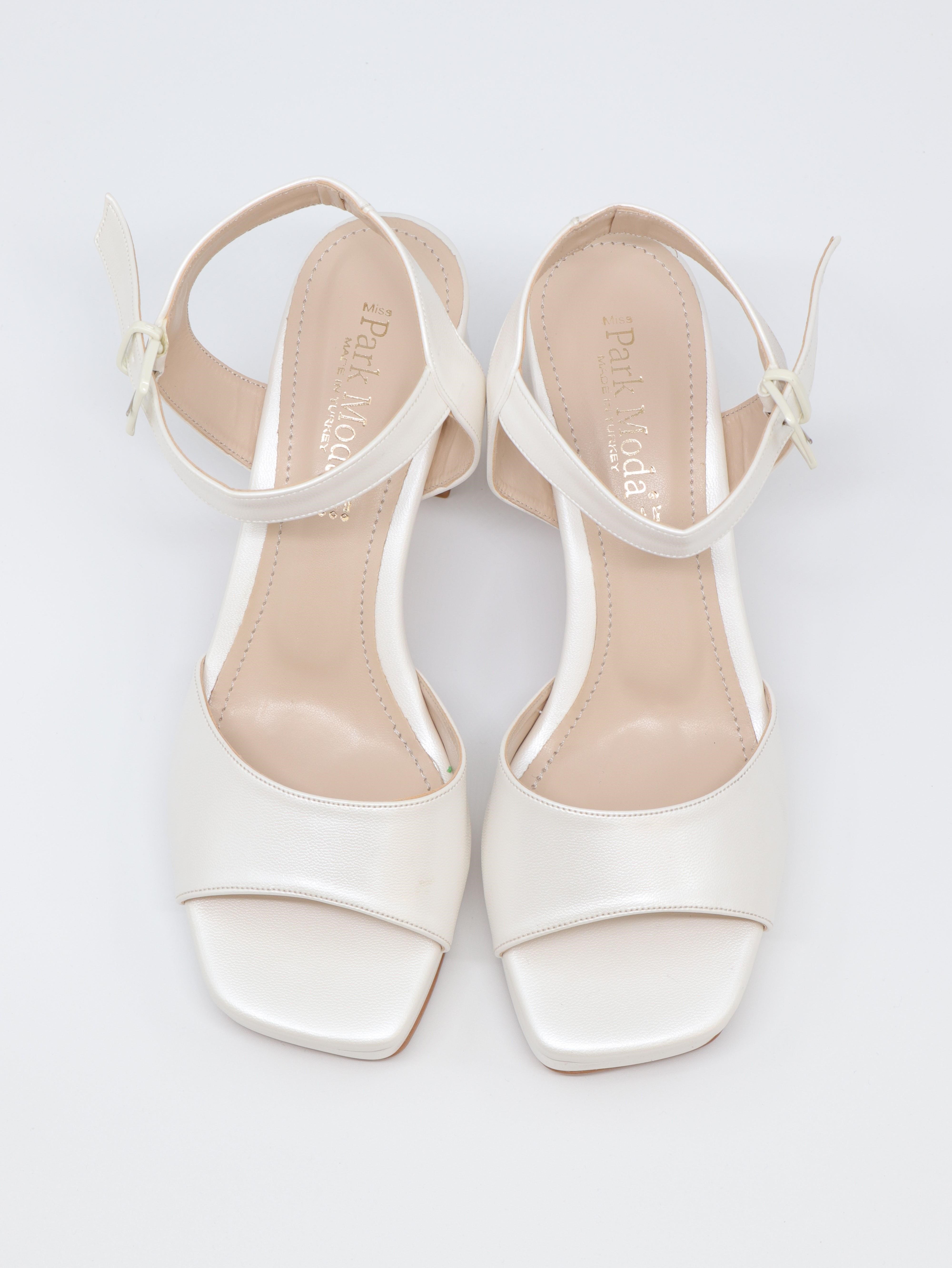 Nesil Shoes Carel 102 Sedef Platform Kadın Sandalet