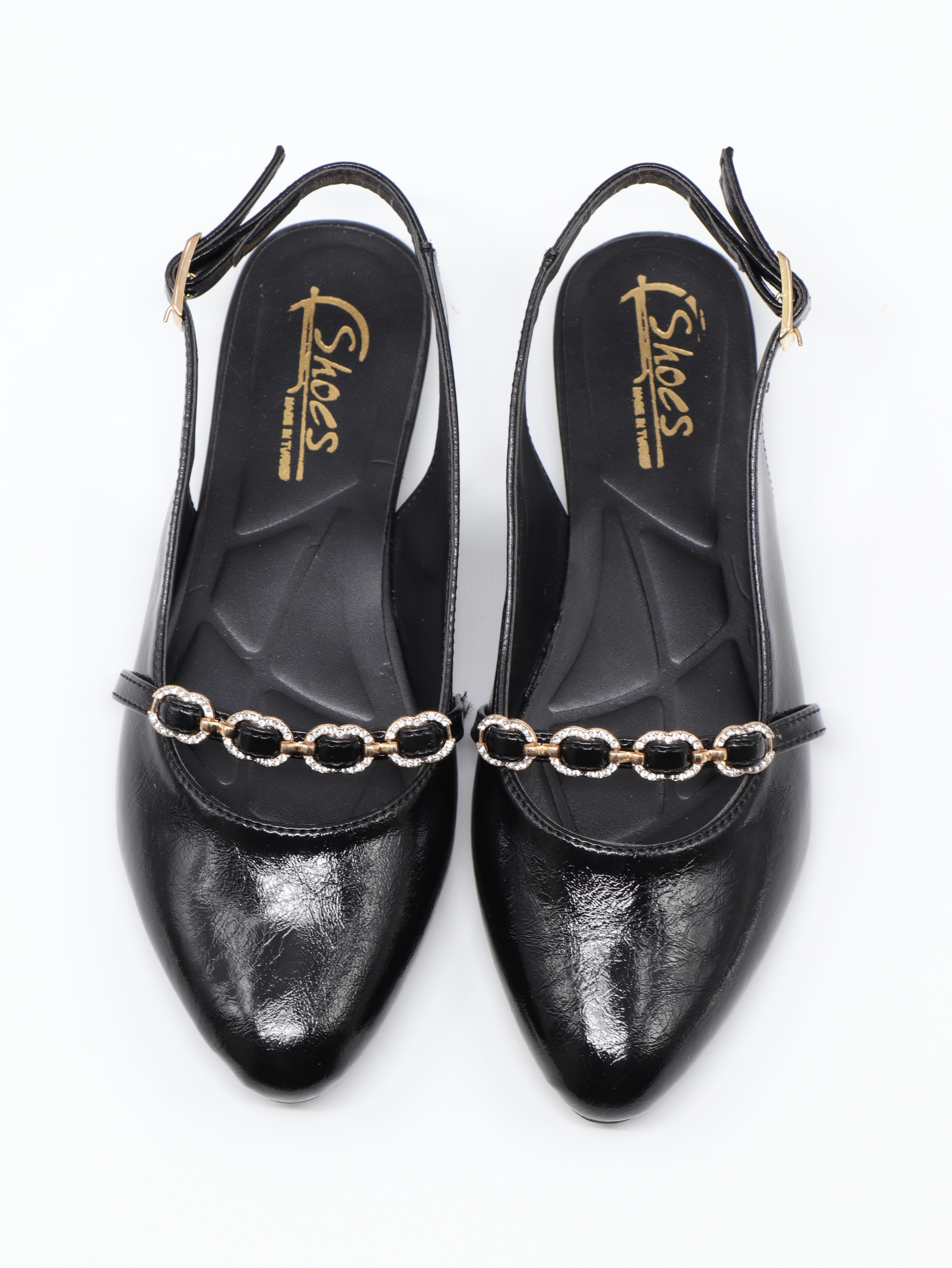 Nesil Shoes Ceylan 904 Siyah A. Açık Kadın Babet