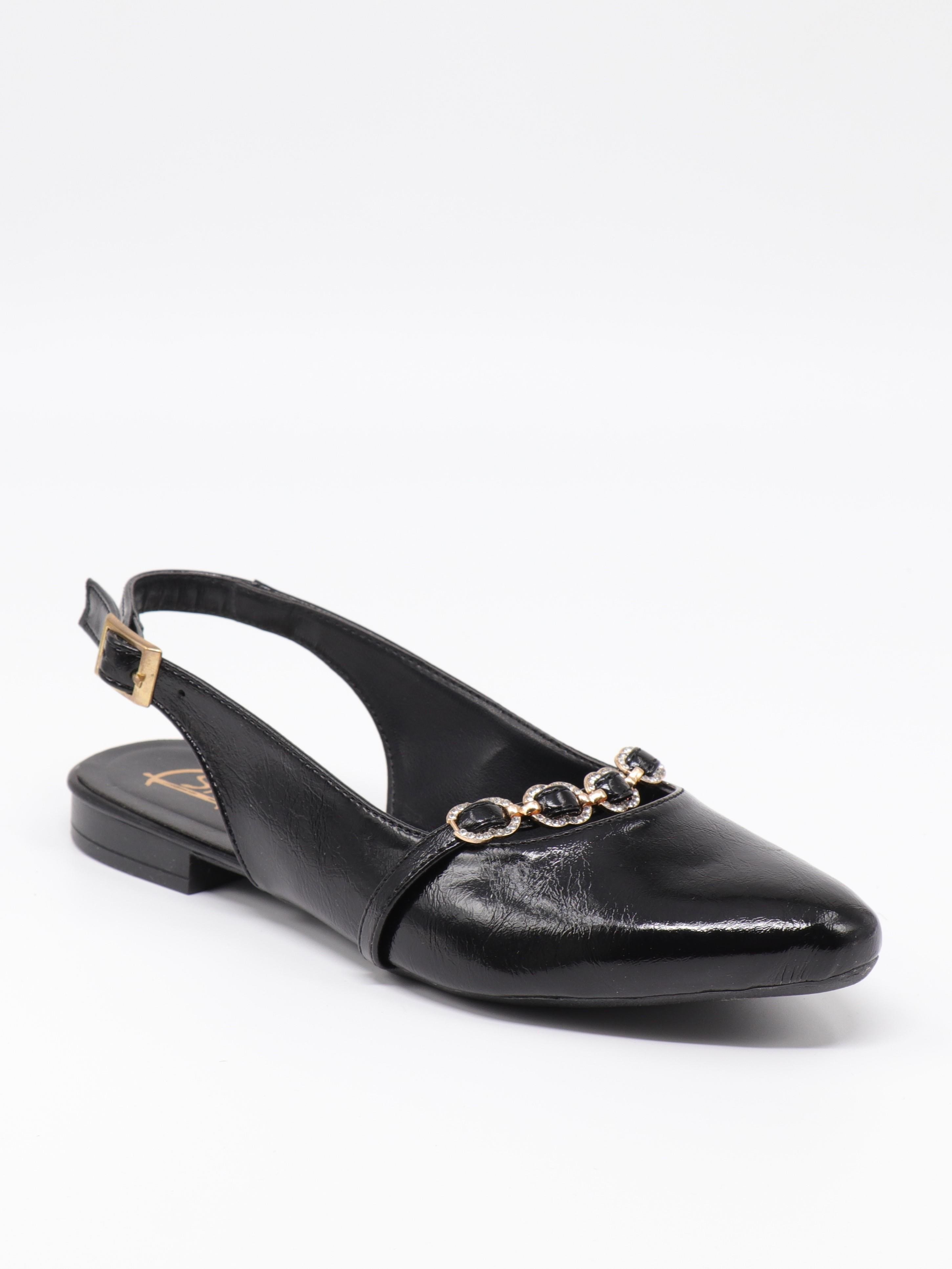 Nesil Shoes Ceylan 904 Siyah A. Açık Kadın Babet