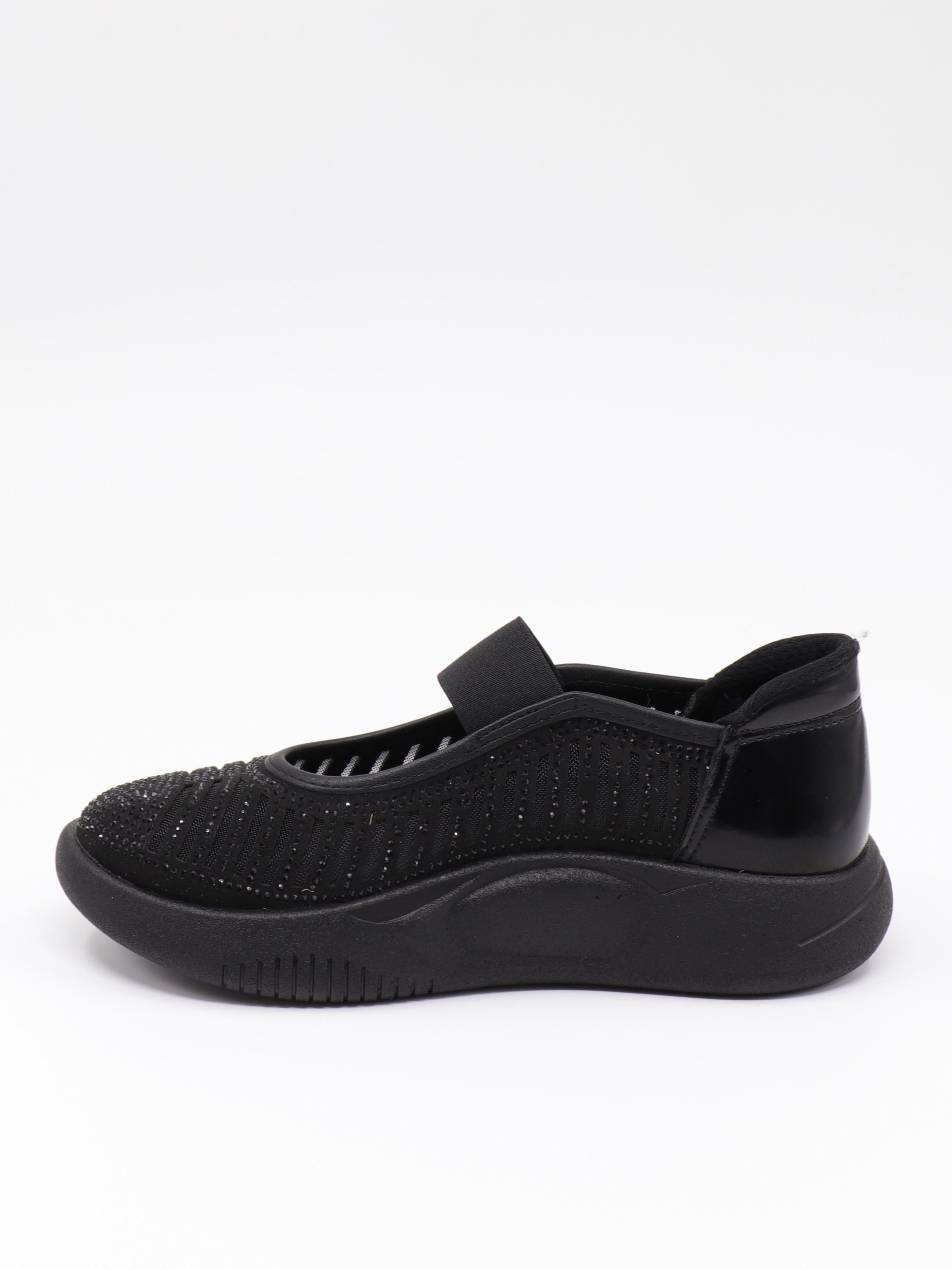 Nesil Shoes Conf 212 Siyah Taşlı Anatomik Kadın Sneakers