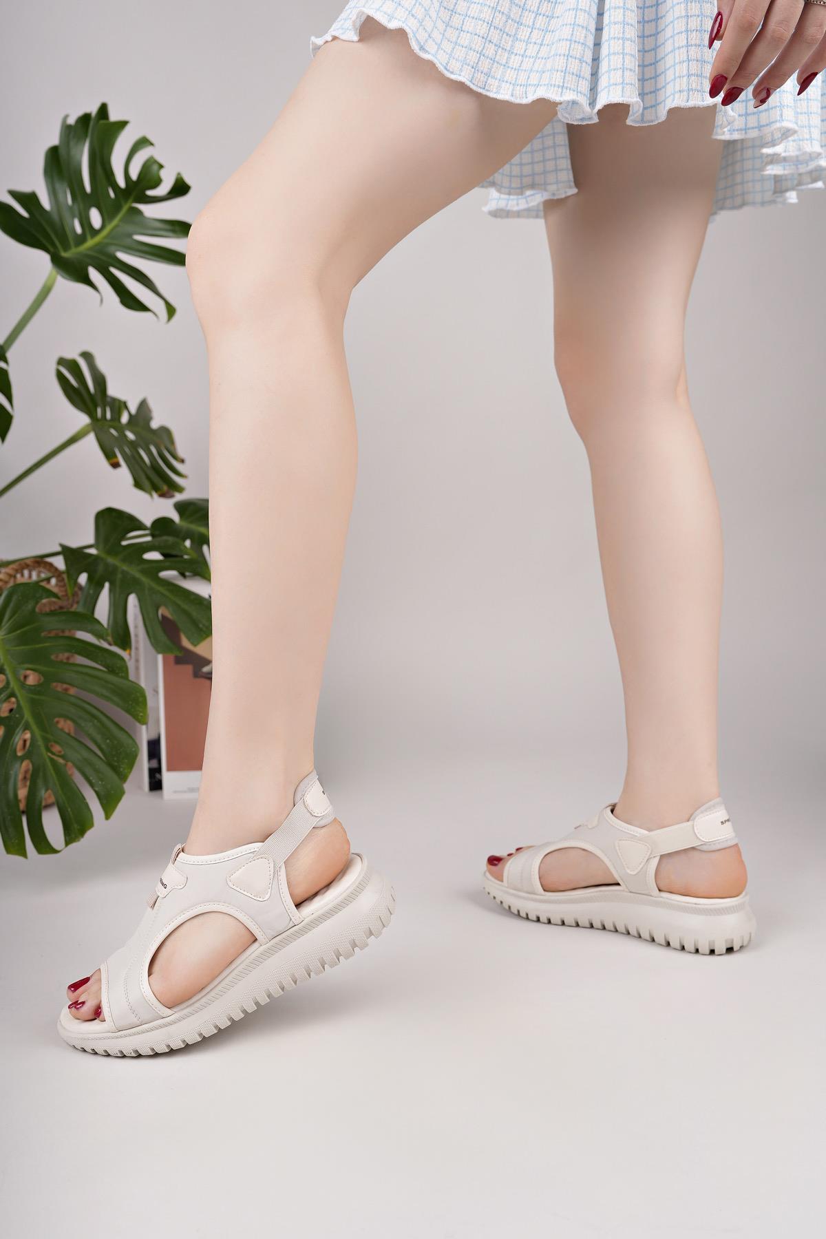 Nesil Shoes Conf 221 Ten Masaj Tabanlı Kadın Sandalet