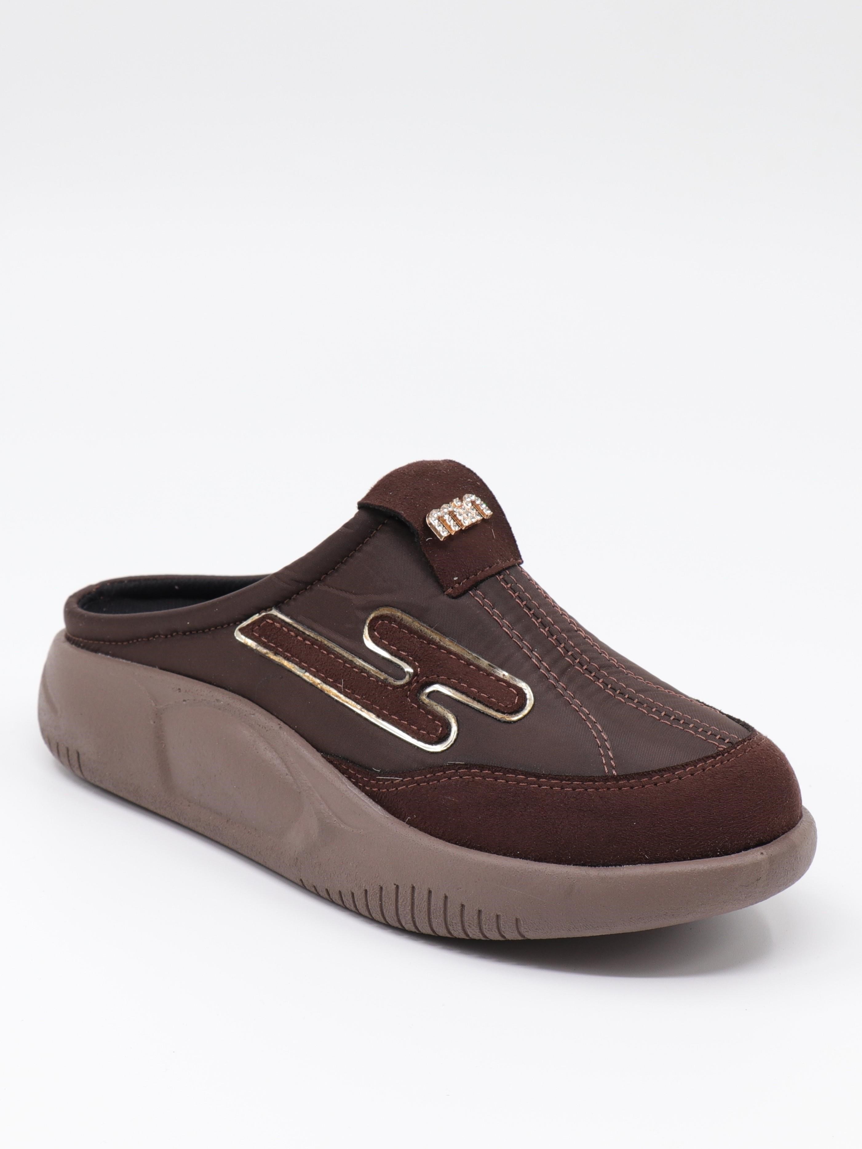 Nesil Shoes Conf 222 Kahve Anatomik Kadın Sabo Terlik