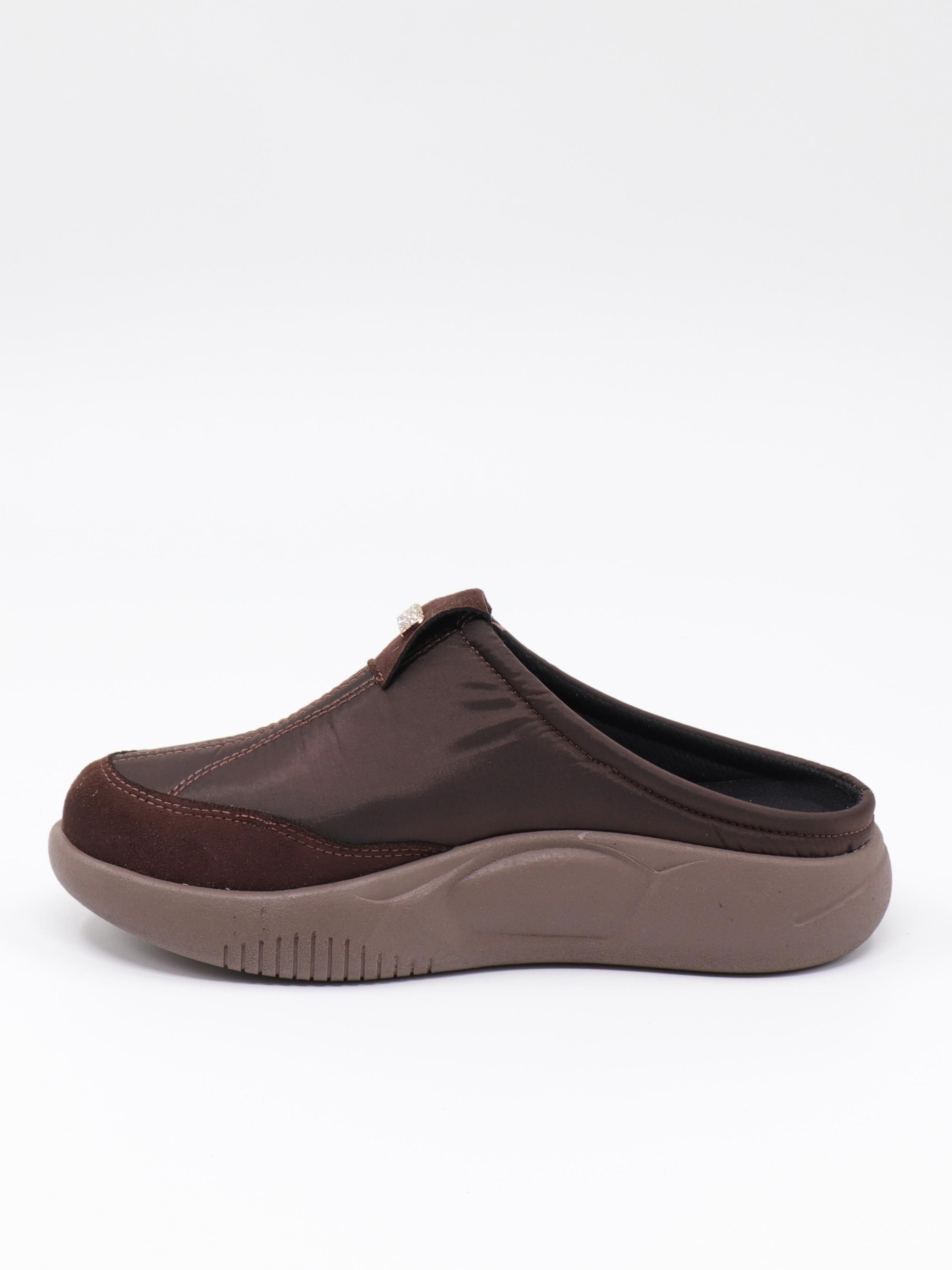 Nesil Shoes Conf 222 Kahve Anatomik Kadın Sabo Terlik