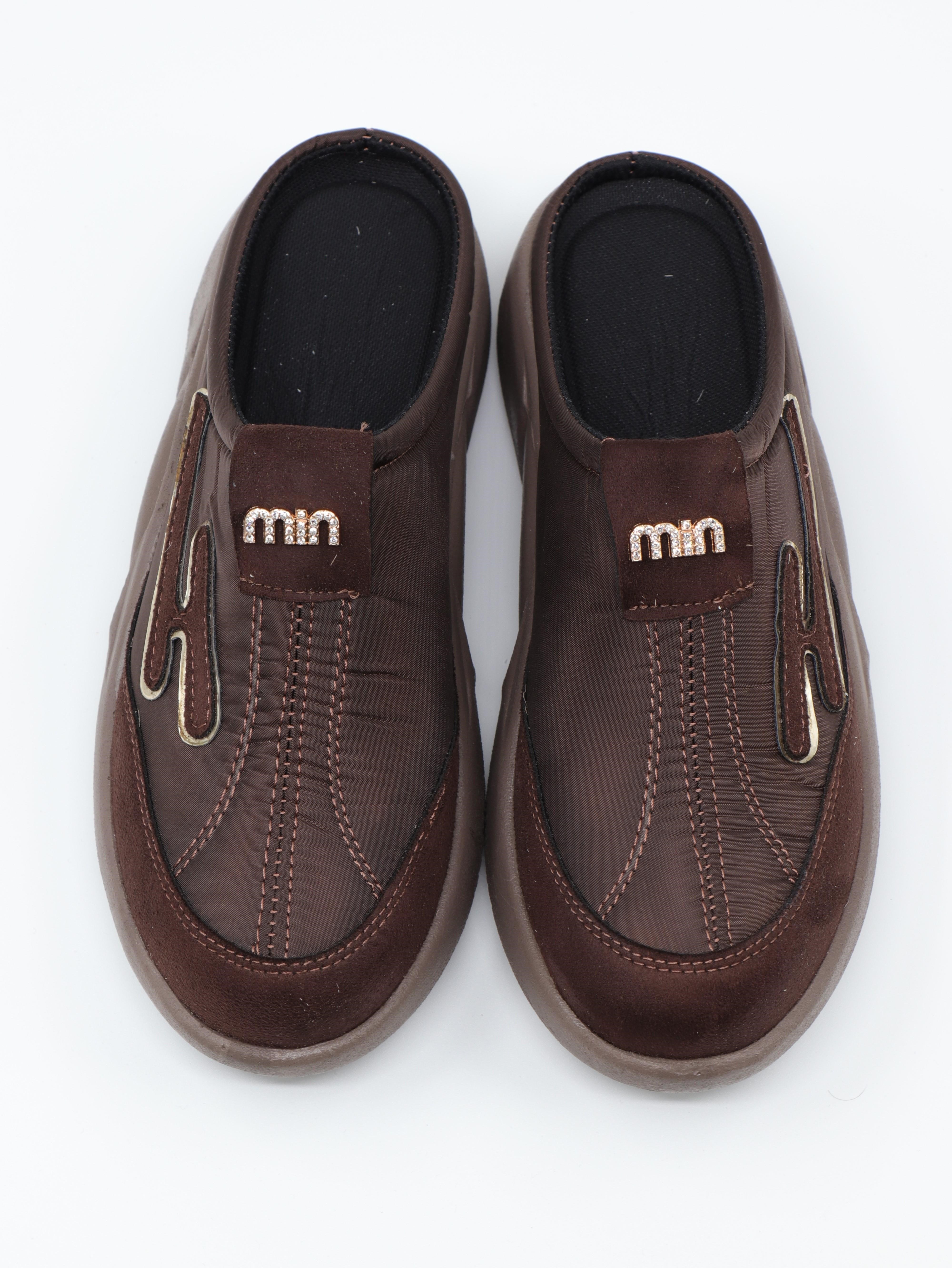 Nesil Shoes Conf 222 Kahve Anatomik Kadın Sabo Terlik