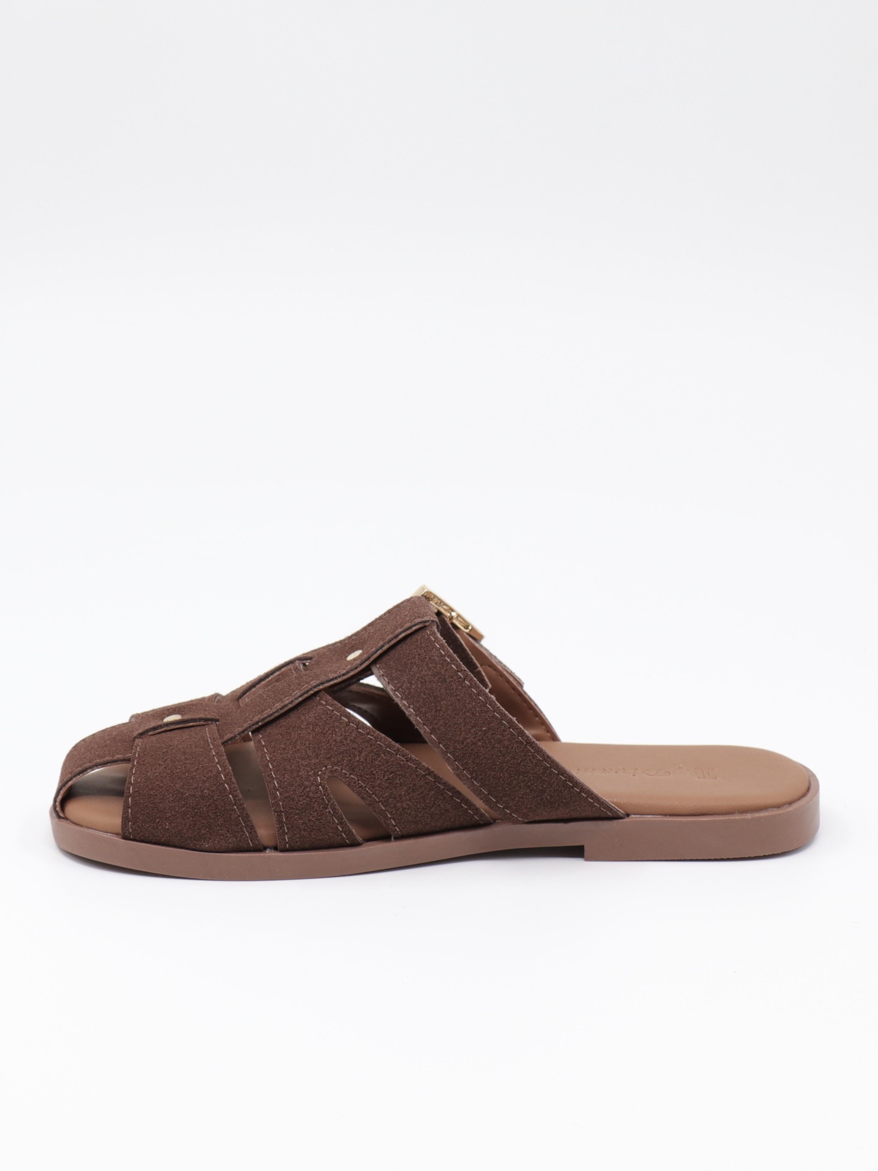 Nesil Shoes Dvm 0112 Kahve Tokalı Günlük Kadın Terlik