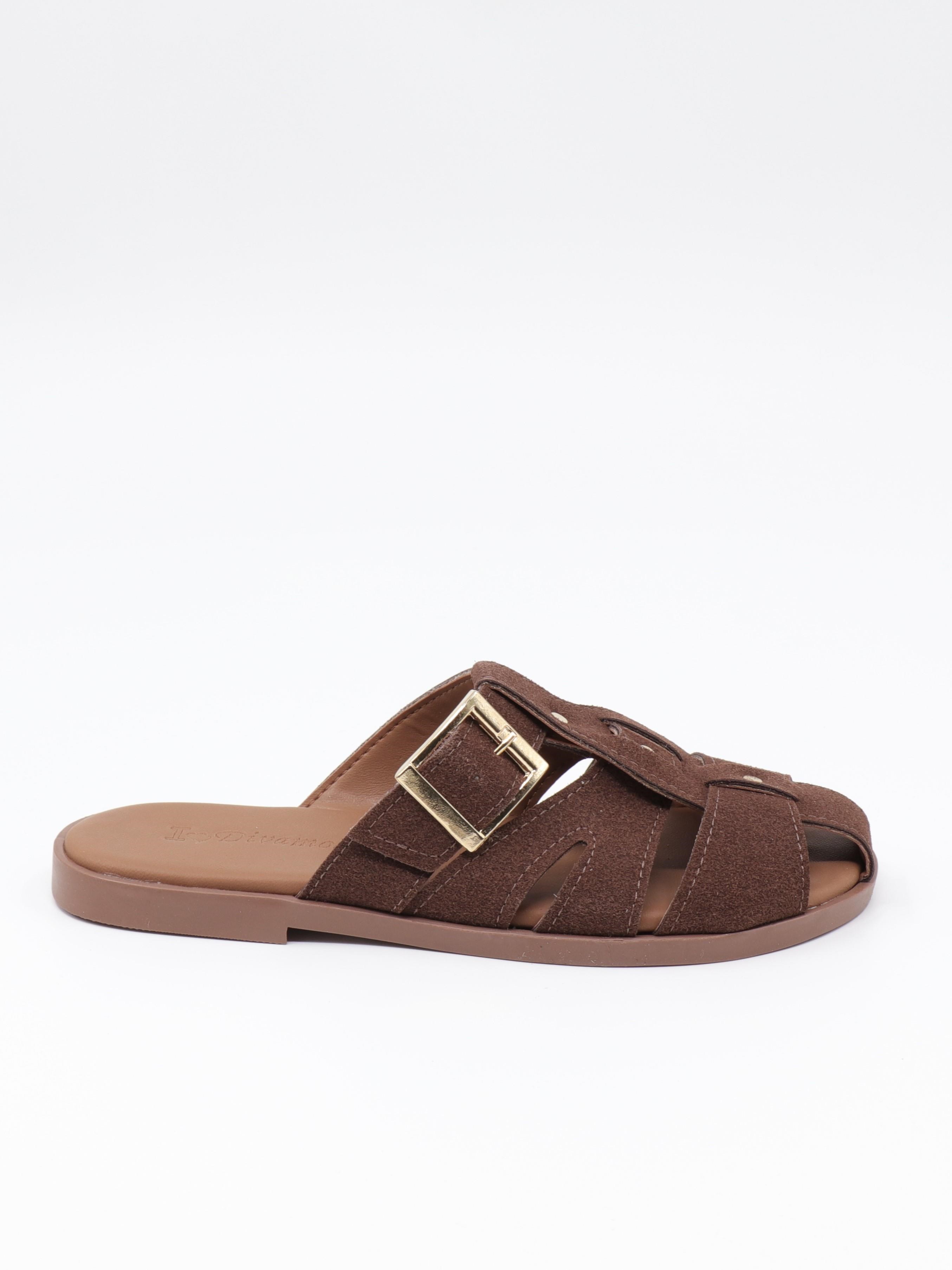 Nesil Shoes Dvm 0112 Kahve Tokalı Günlük Kadın Terlik