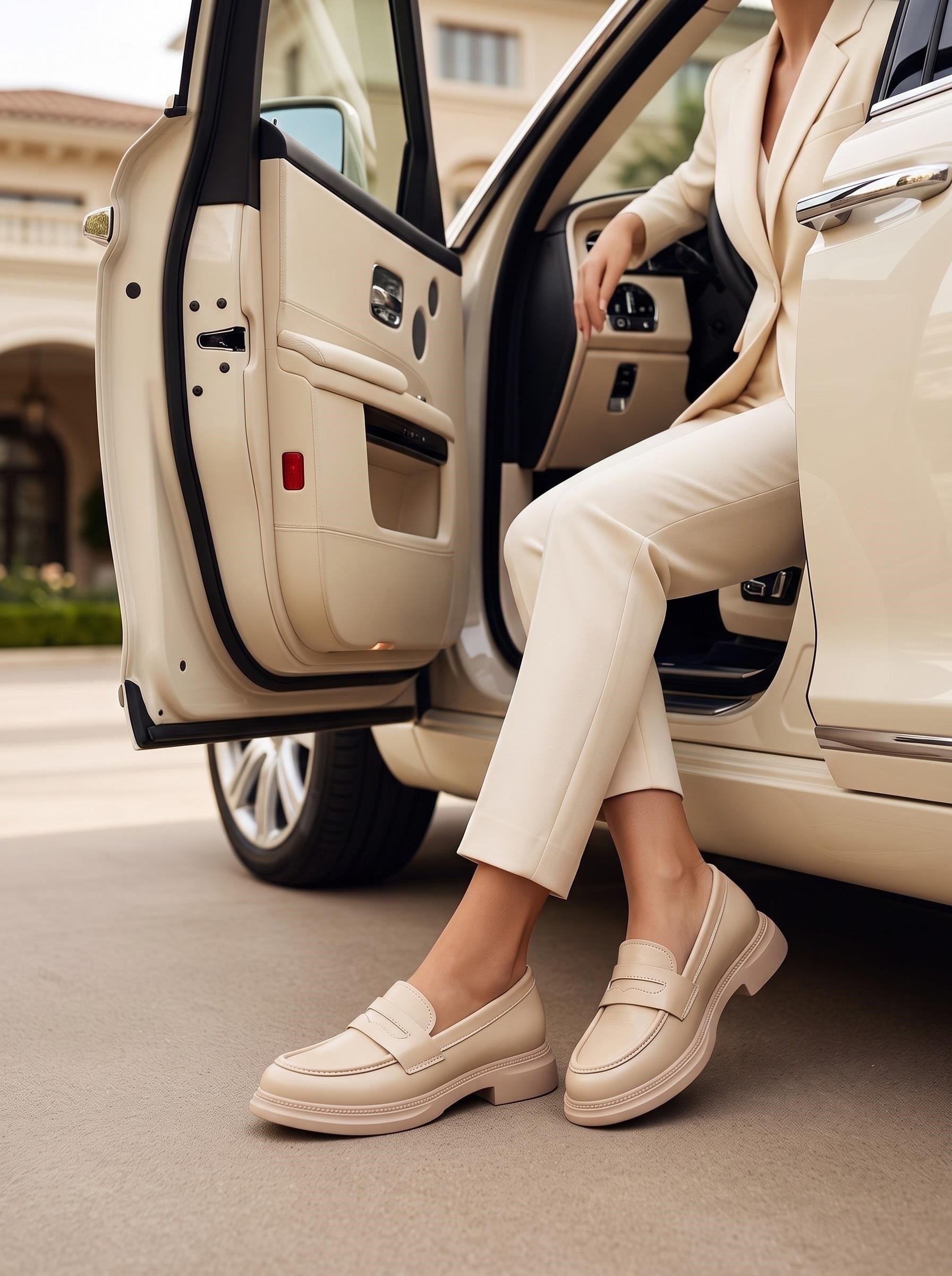 Nesil Shoes Dvm 2530 Bej Maskulen Kadın Loafer