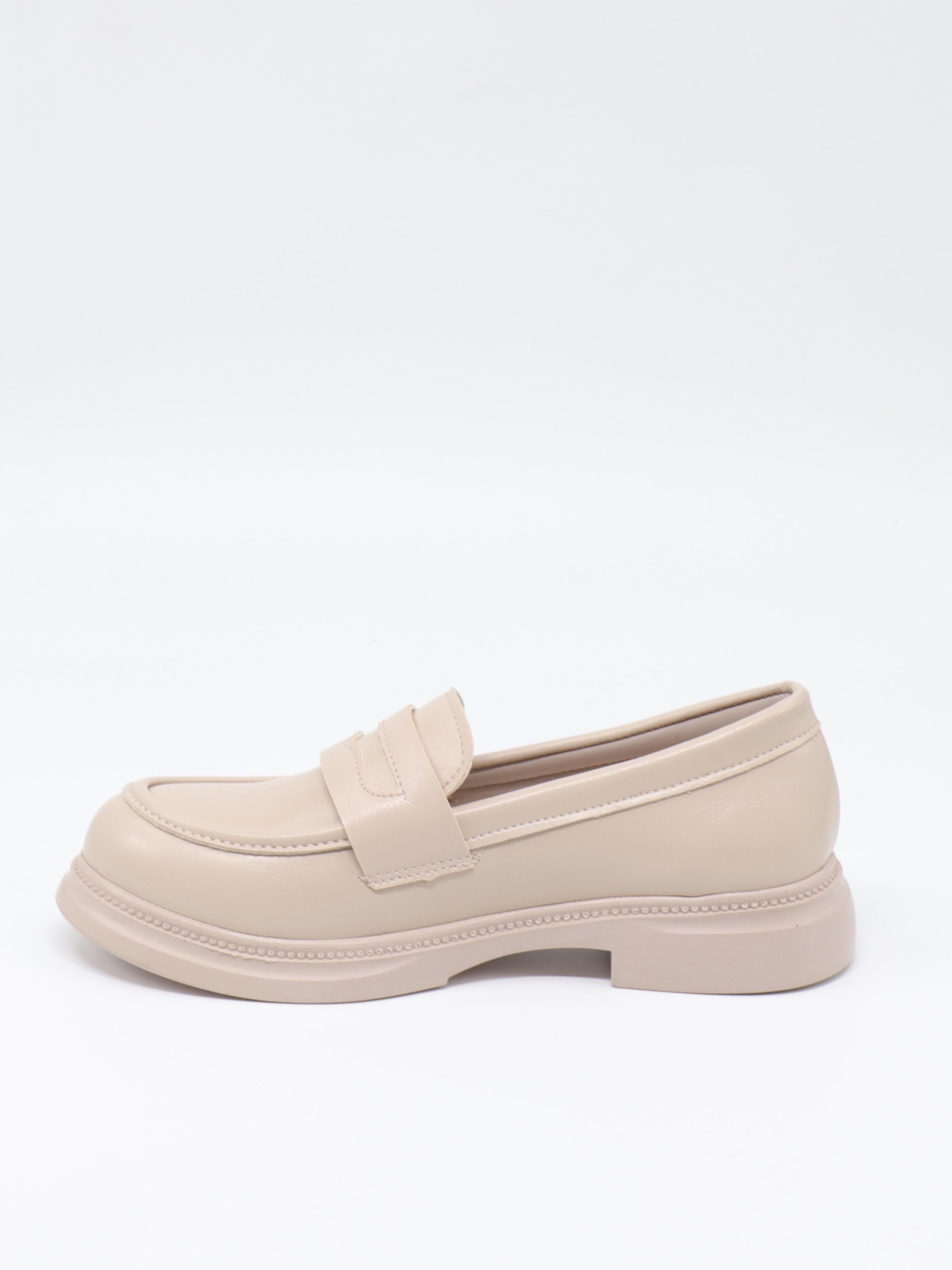 Nesil Shoes Dvm 2530 Bej Maskulen Kadın Loafer