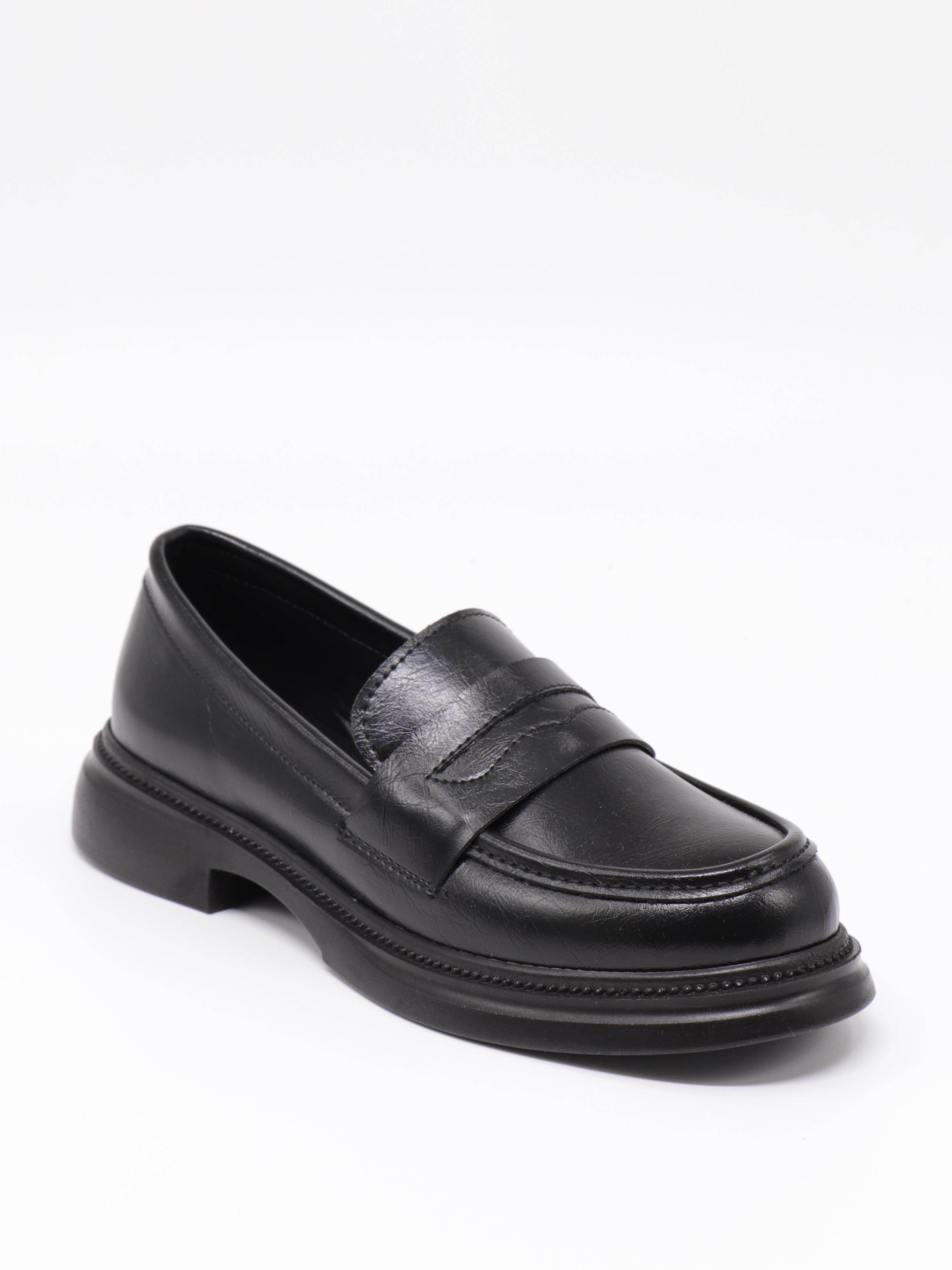 Nesil Shoes Dvm 2530 Siyah Maskulen Kadın Loafer