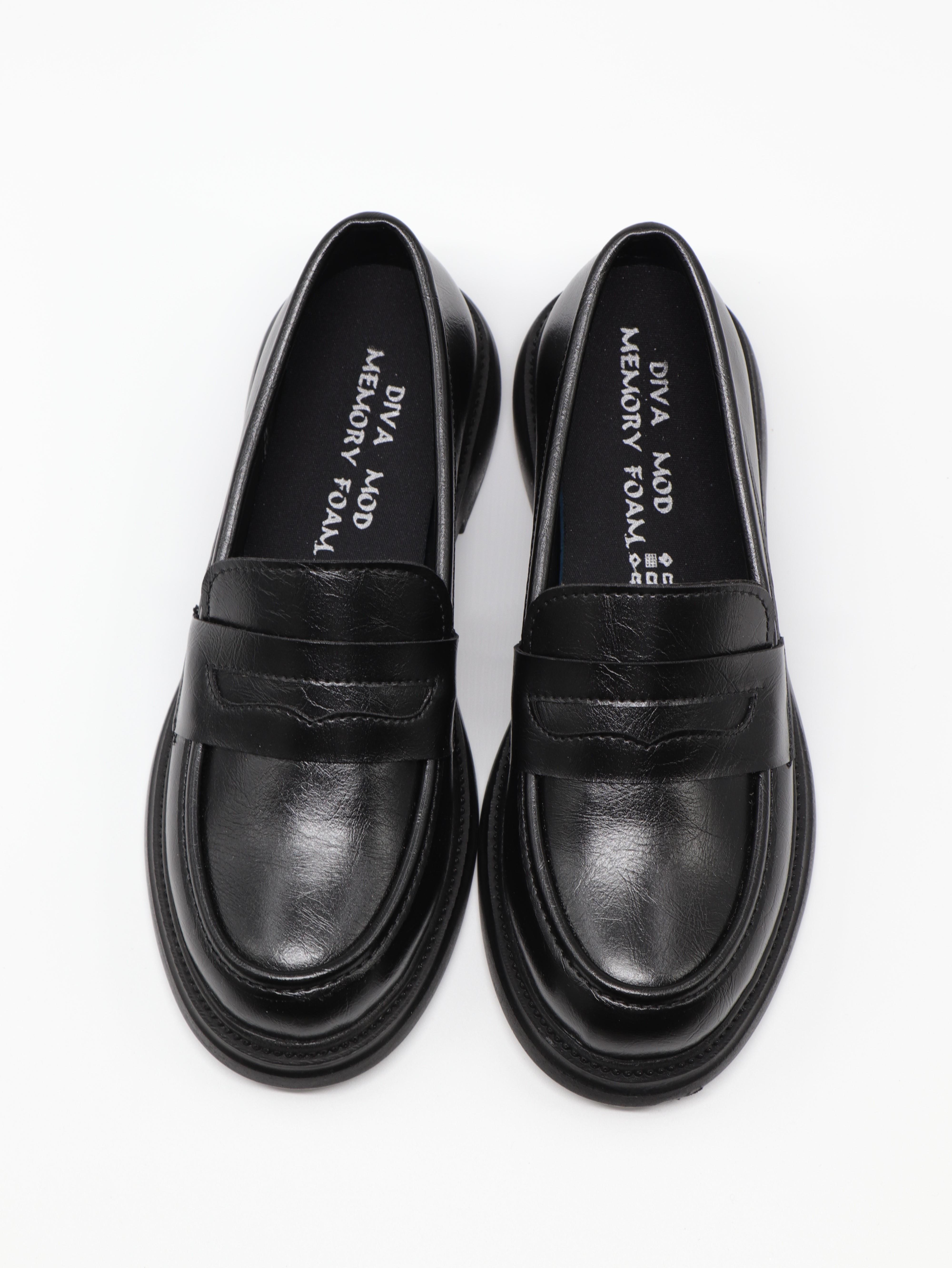 Nesil Shoes Dvm 2530 Siyah Maskulen Kadın Loafer