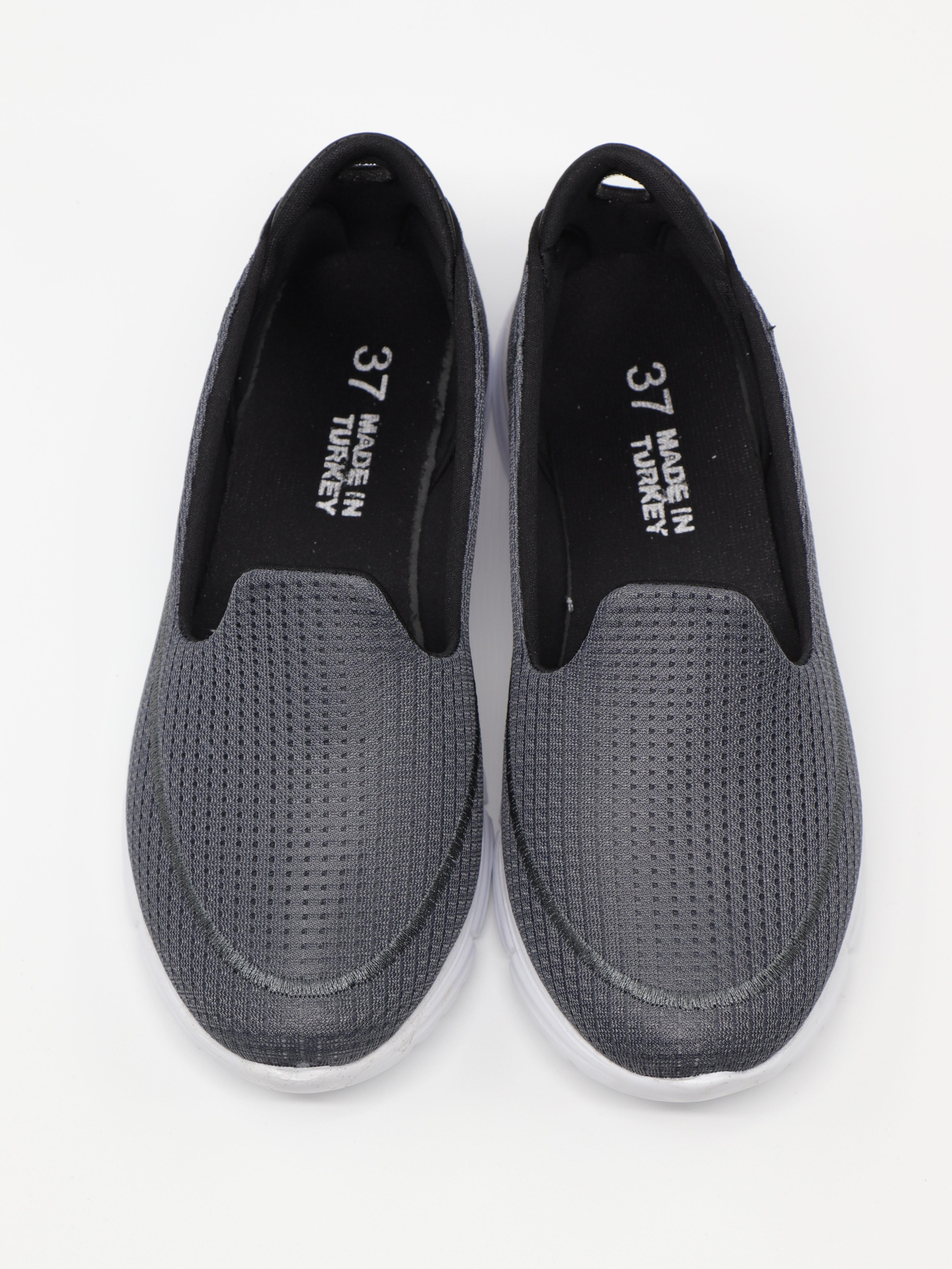 Nesil Shoes Dvm 801 Gri Faylon Taban Kadın Yürüyüş Ayakkabısı