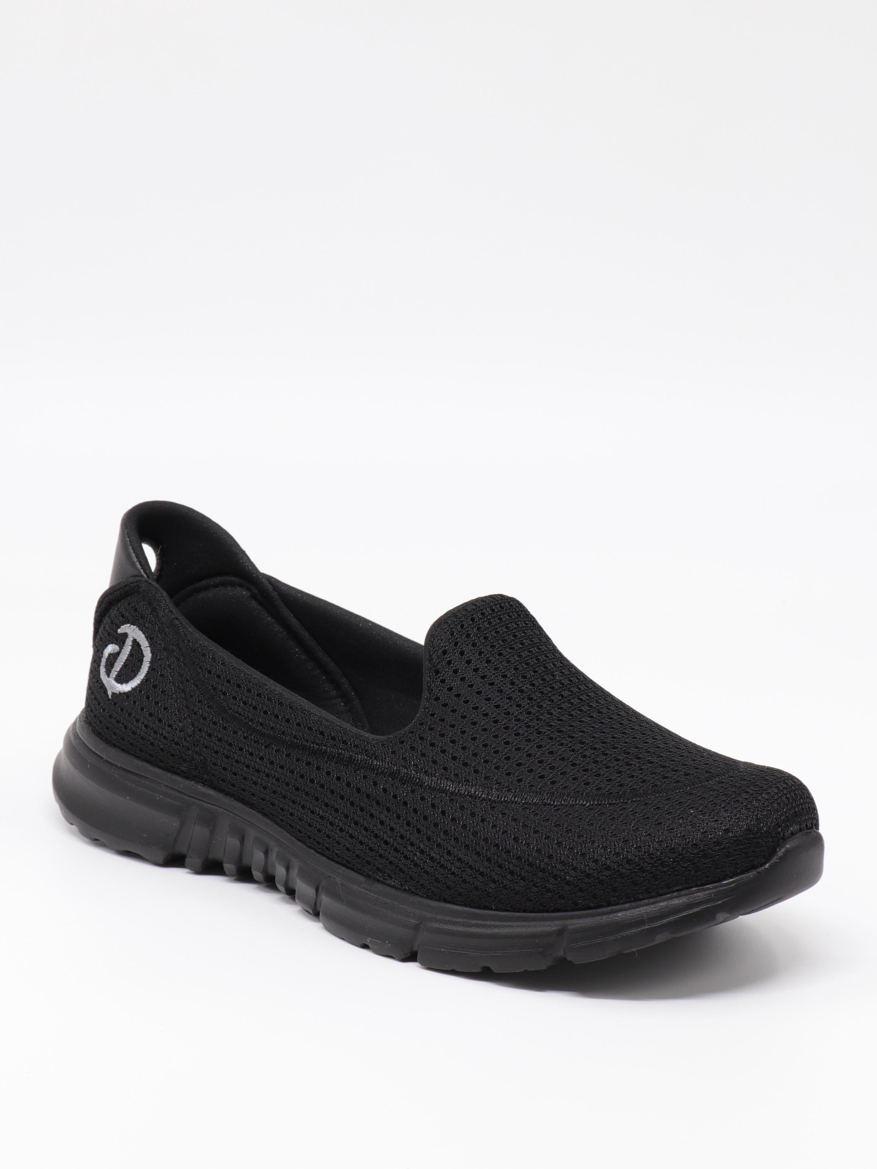 Nesil Shoes Dvm 801 Siyah Faylon Taban Kadın Yürüyüş Ayakkabısı