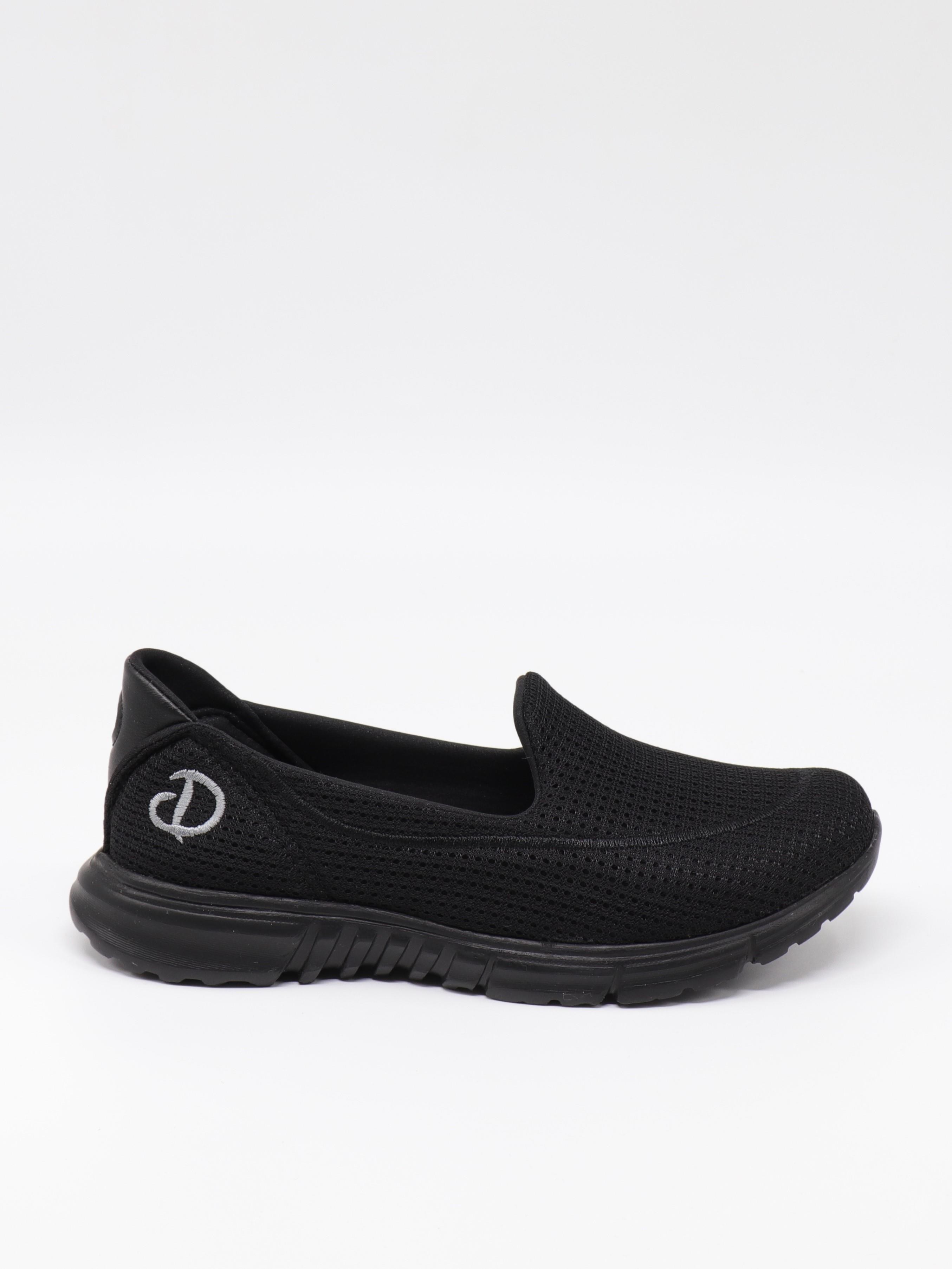 Nesil Shoes Dvm 801 Siyah Faylon Taban Kadın Yürüyüş Ayakkabısı