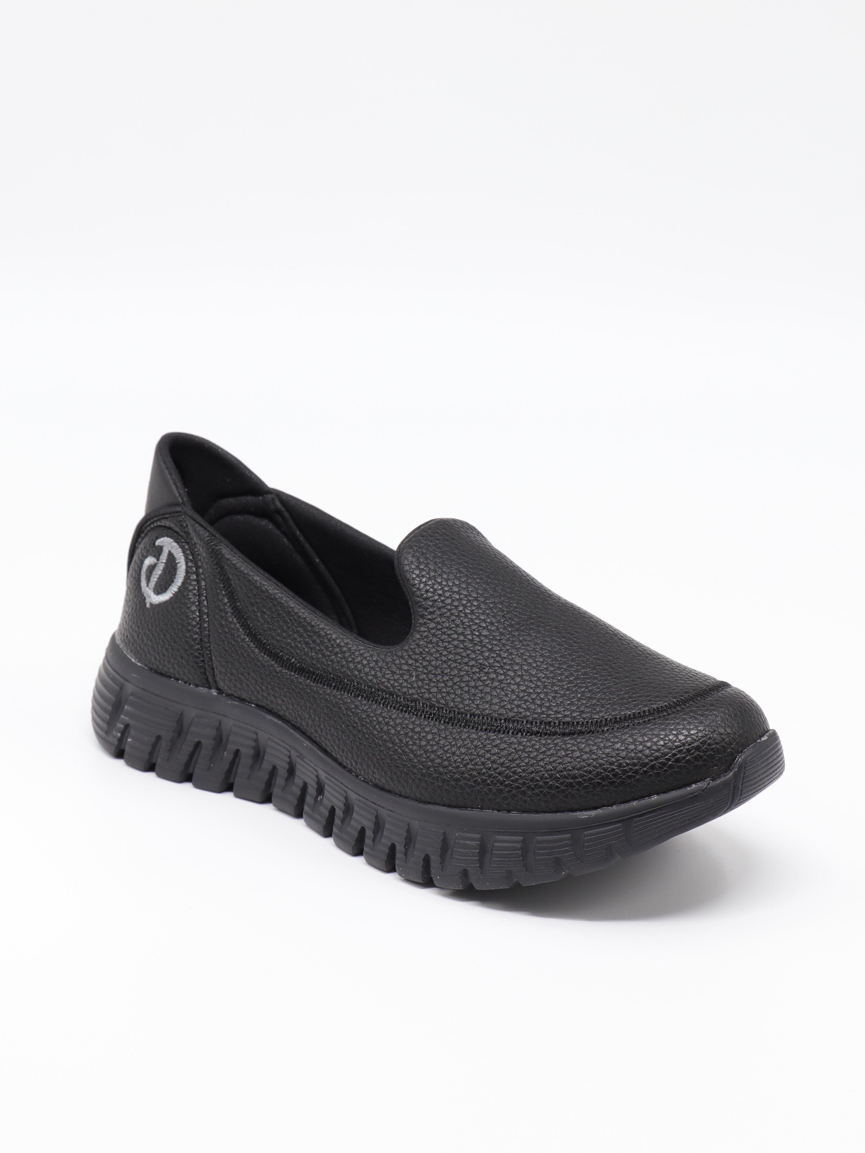 Nesil Shoes Dvm 810 Siyah Baskı Faylon Taban Kadın Yürüyüş Ayakkabısı