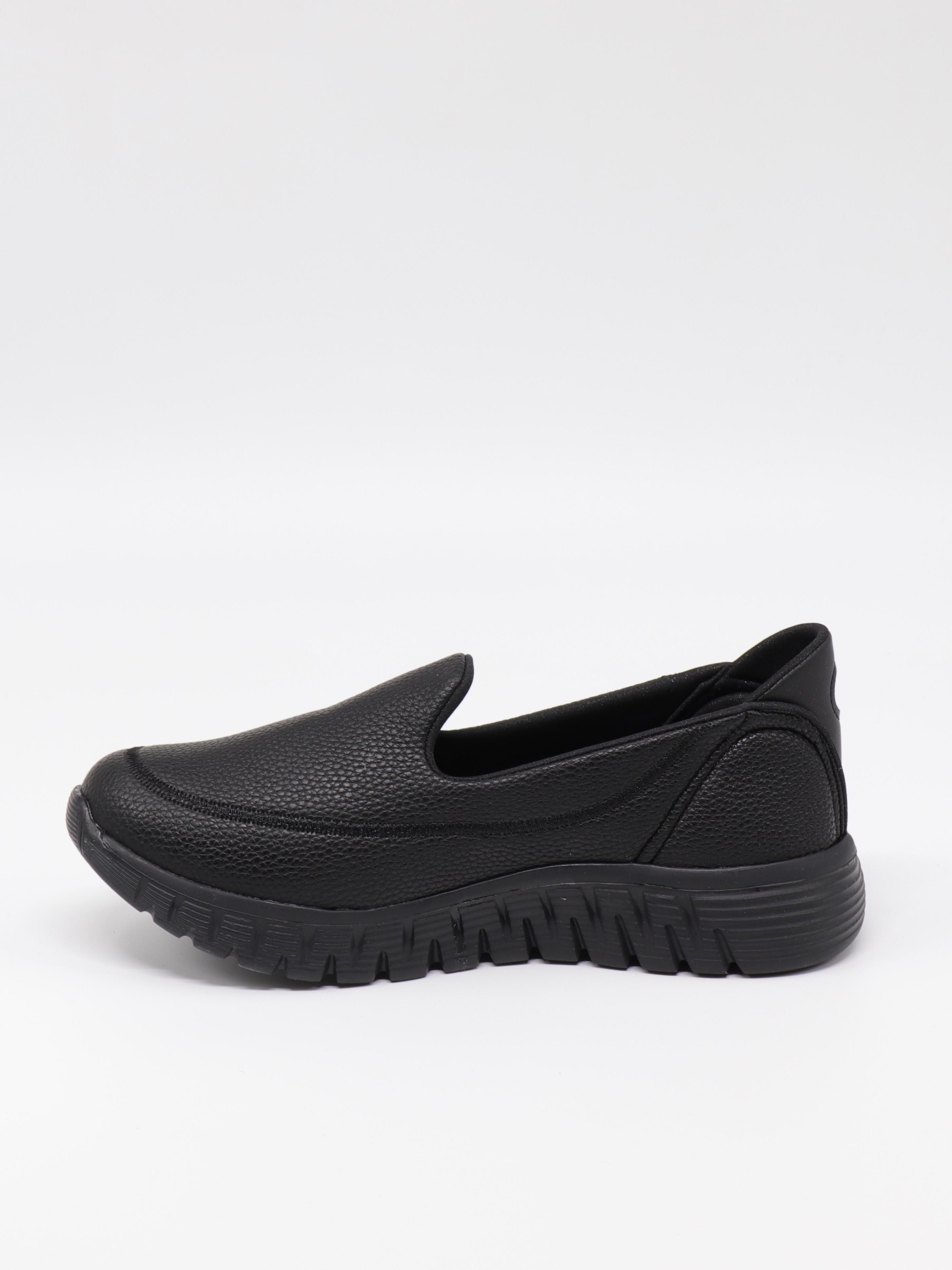 Nesil Shoes Dvm 810 Siyah Baskı Faylon Taban Kadın Yürüyüş Ayakkabısı