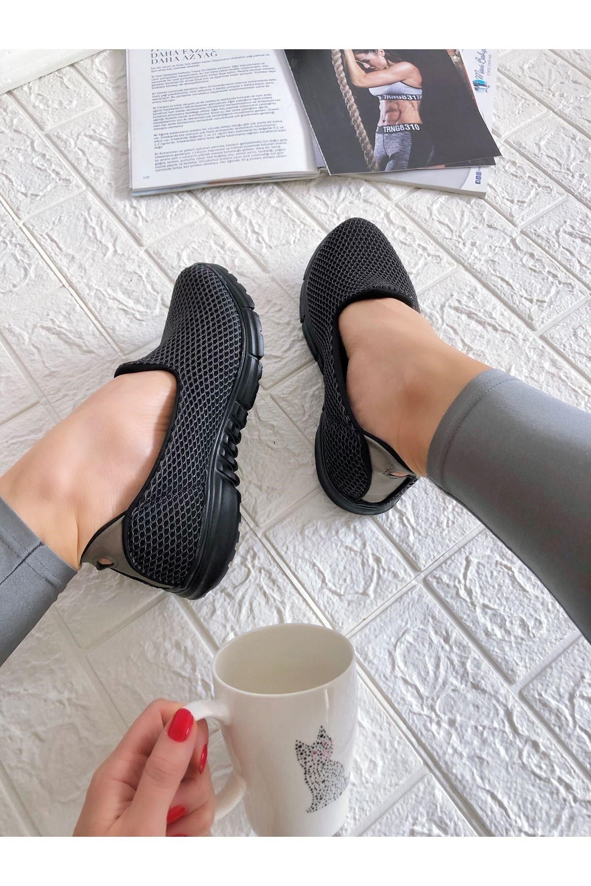 Nesil Shoes Dvm 901 Gri Anatomik Esnek Kadın Yürüyüş Ayakkabısı