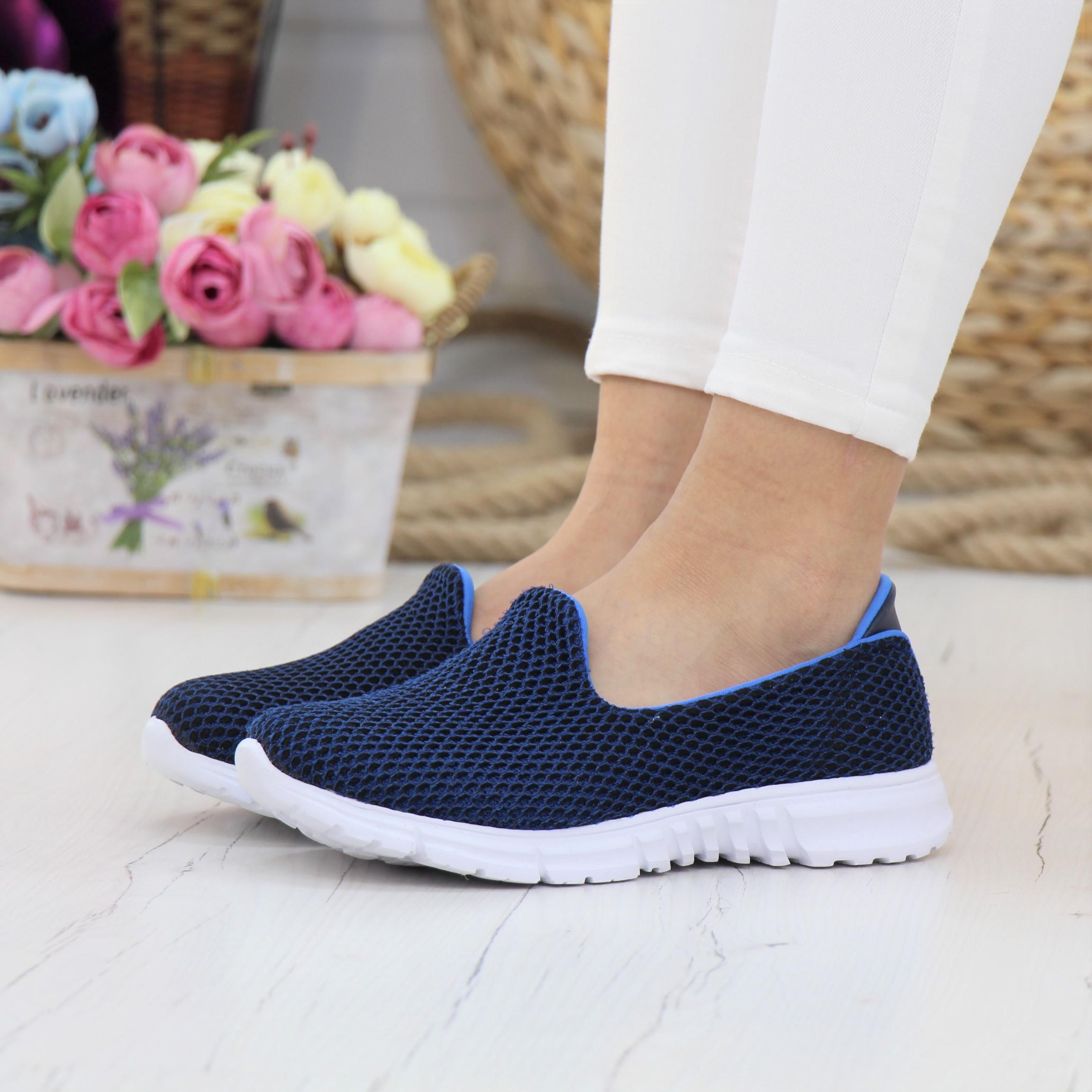 Nesil Shoes Dvm 901 Lacivert Anatomik Esnek Kadın Yürüyüş Ayakkabısı