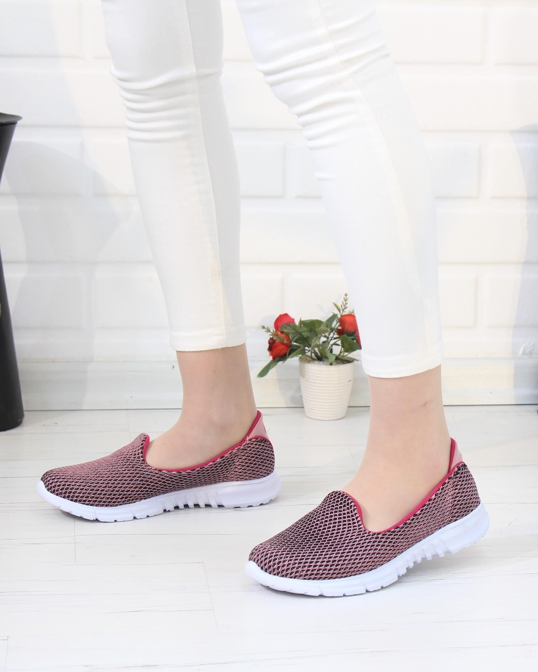Nesil Shoes Dvm 901 Pudra Anatomik Esnek Kadın Yürüyüş Ayakkabısı