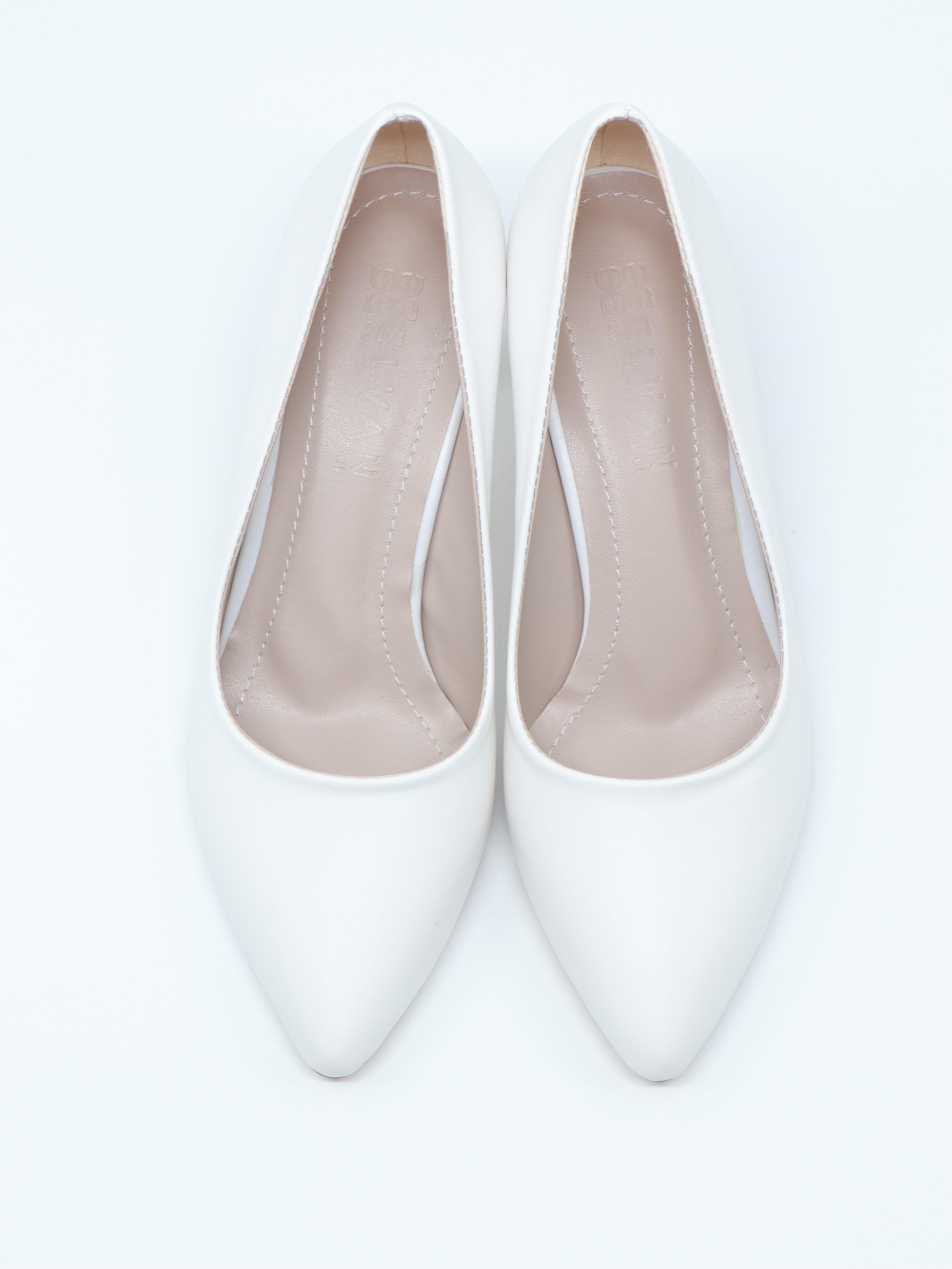 Nesil Shoes Elva 050 Beyaz Topuklu Kadın Stiletto
