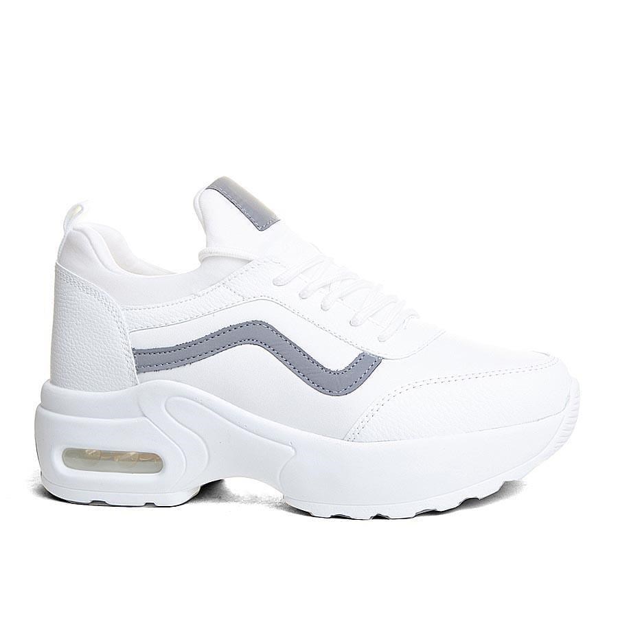 Nesil Shoes Flet 121 Beyaz Air Taban Kadın Sneakers