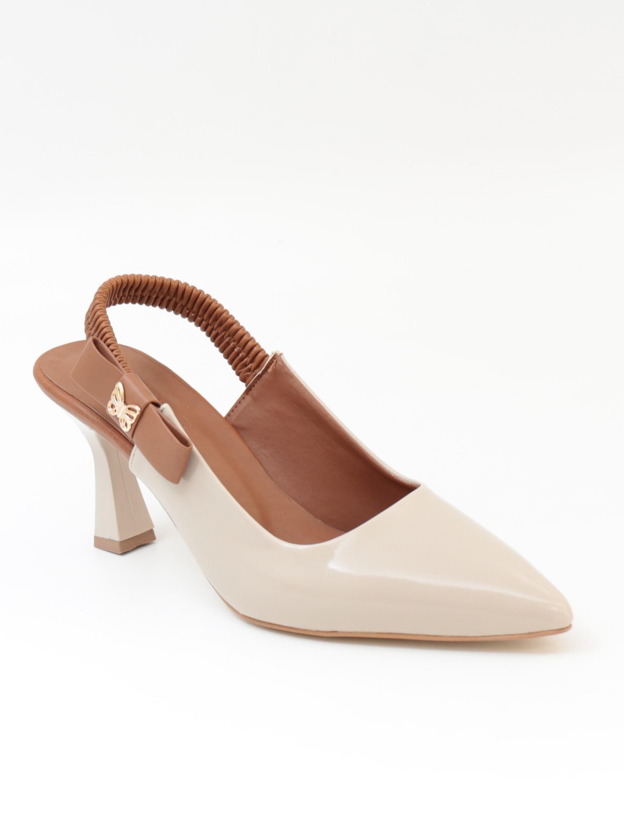 Nesil Shoes Gabbel 205 Ten Rugan Topuklu Kadın Sandalet