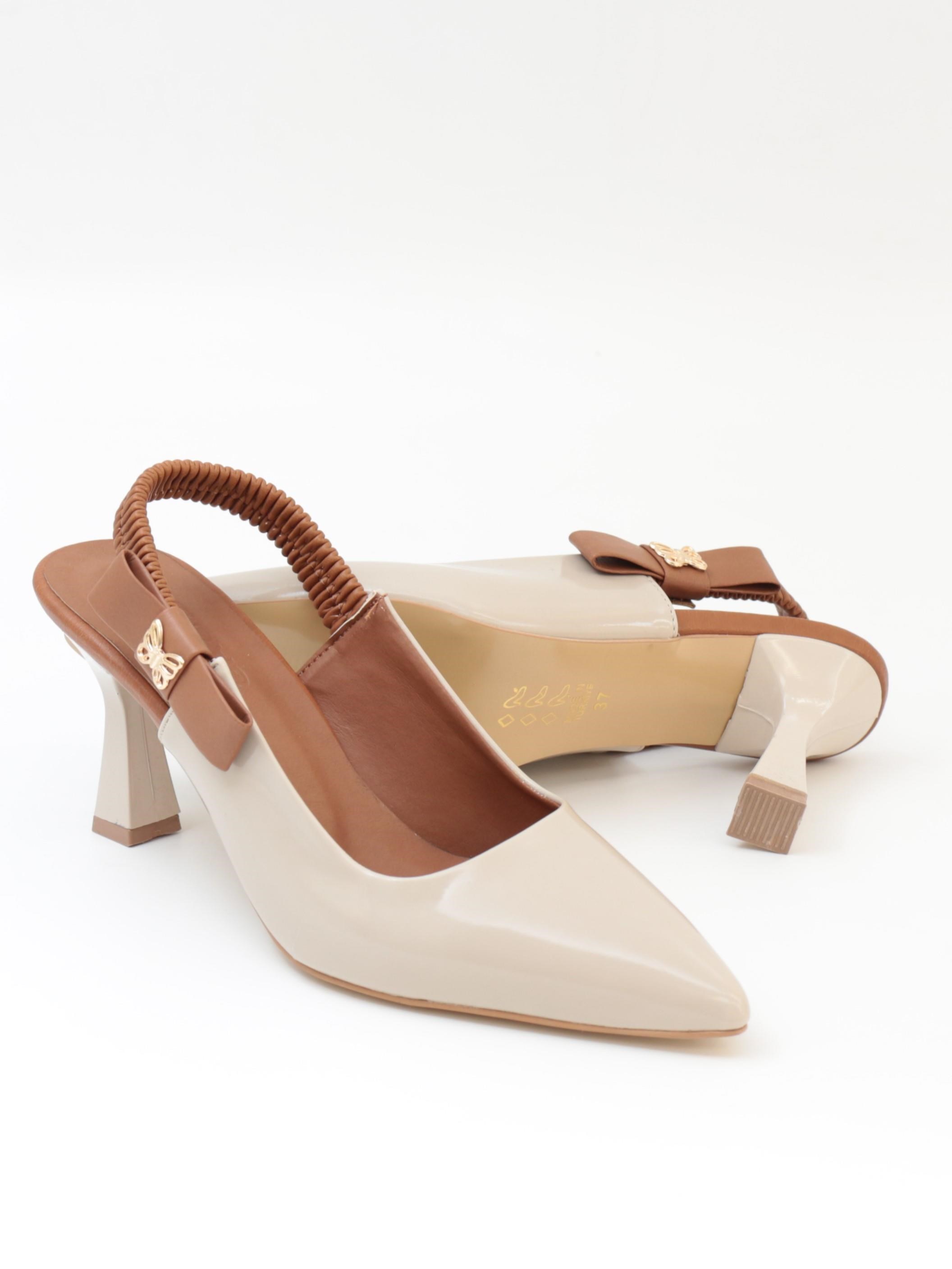 Nesil Shoes Gabbel 205 Ten Rugan Topuklu Kadın Sandalet