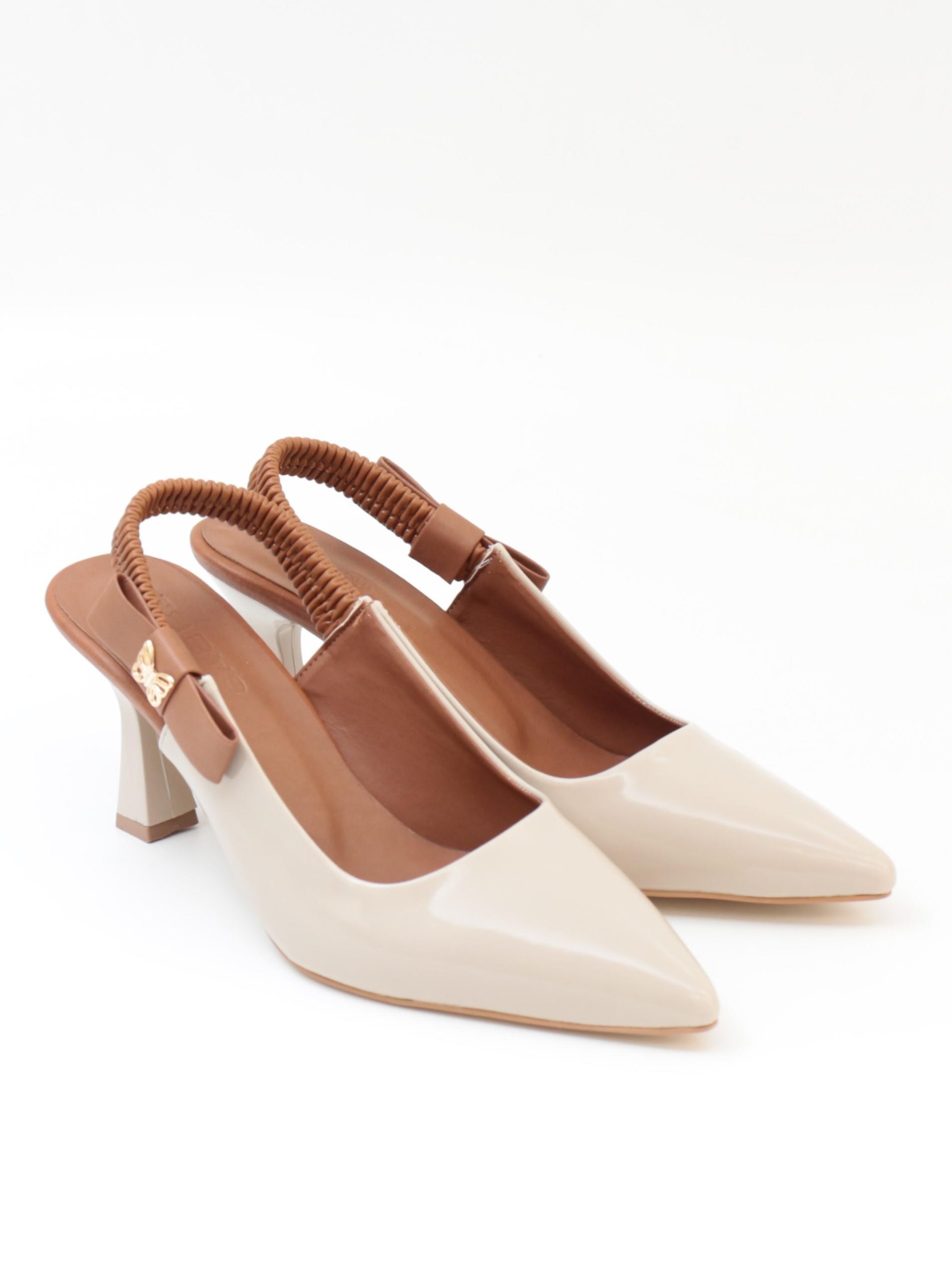 Nesil Shoes Gabbel 205 Ten Rugan Topuklu Kadın Sandalet