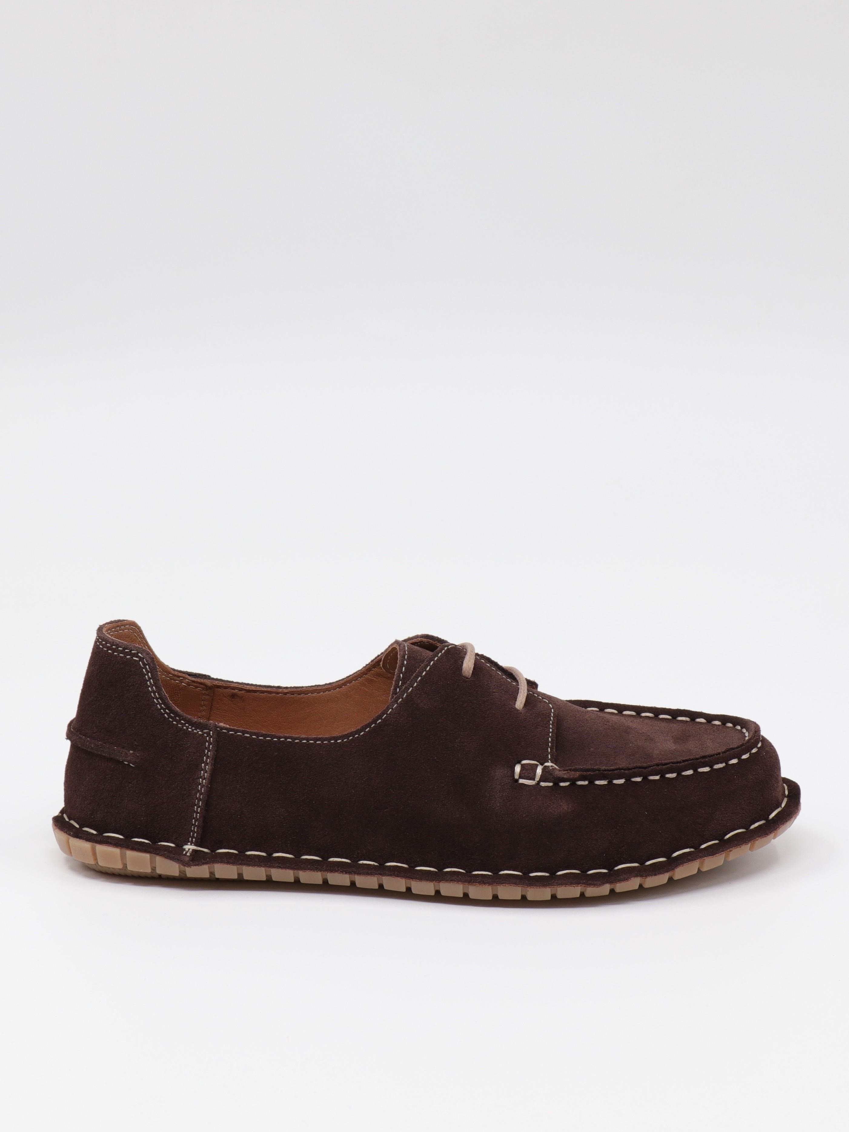 Nesil Shoes İzel 152 Kahve Süet Hakiki Deri Kadın Ayakkabı
